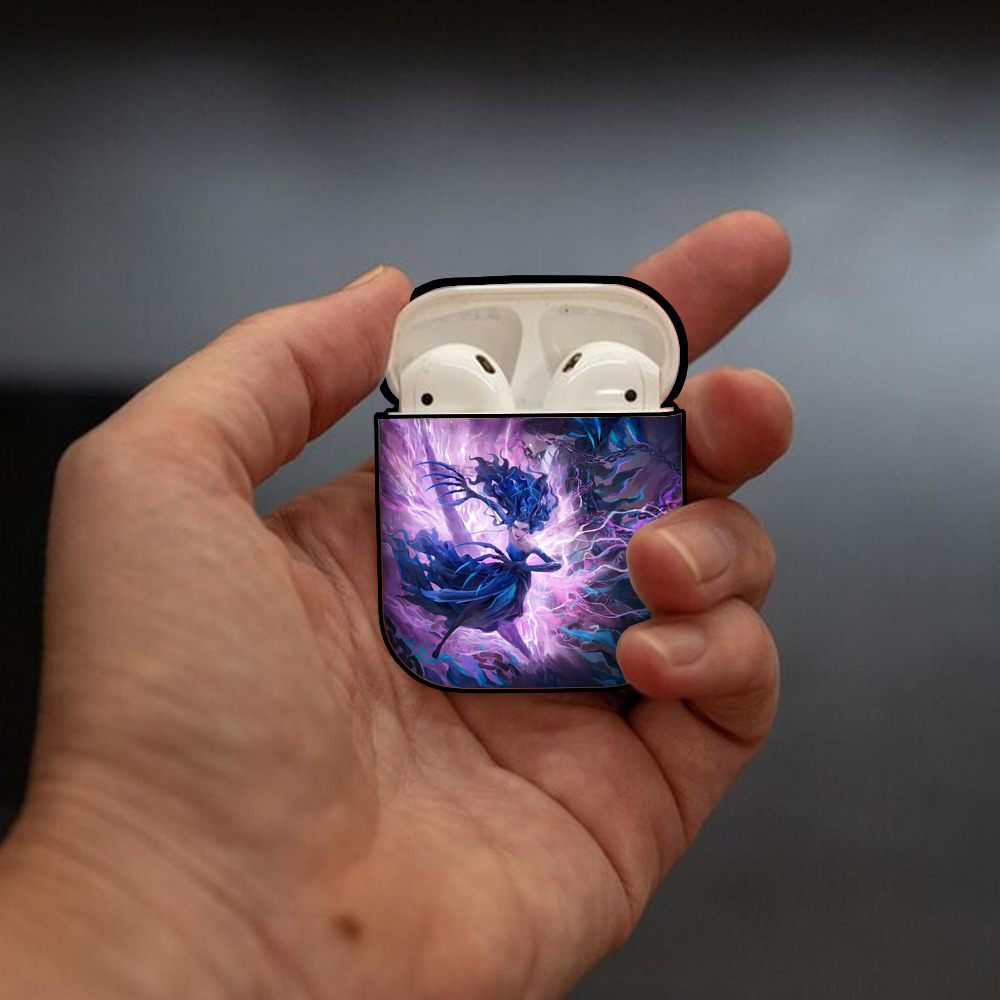 Ne Zha 2 ナタ 魔童の大暴れ AirPods 第2世代保護ケース ハードシェル ブラック 耐衝撃・防指紋・カラビナ付き