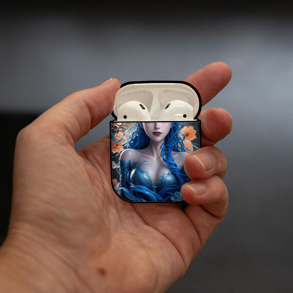 Ne Zha 2 ナタ 魔童の大暴れ AirPods 第2世代保護ケース ハードシェル ブラック 耐衝撃・防指紋・カラビナ付き