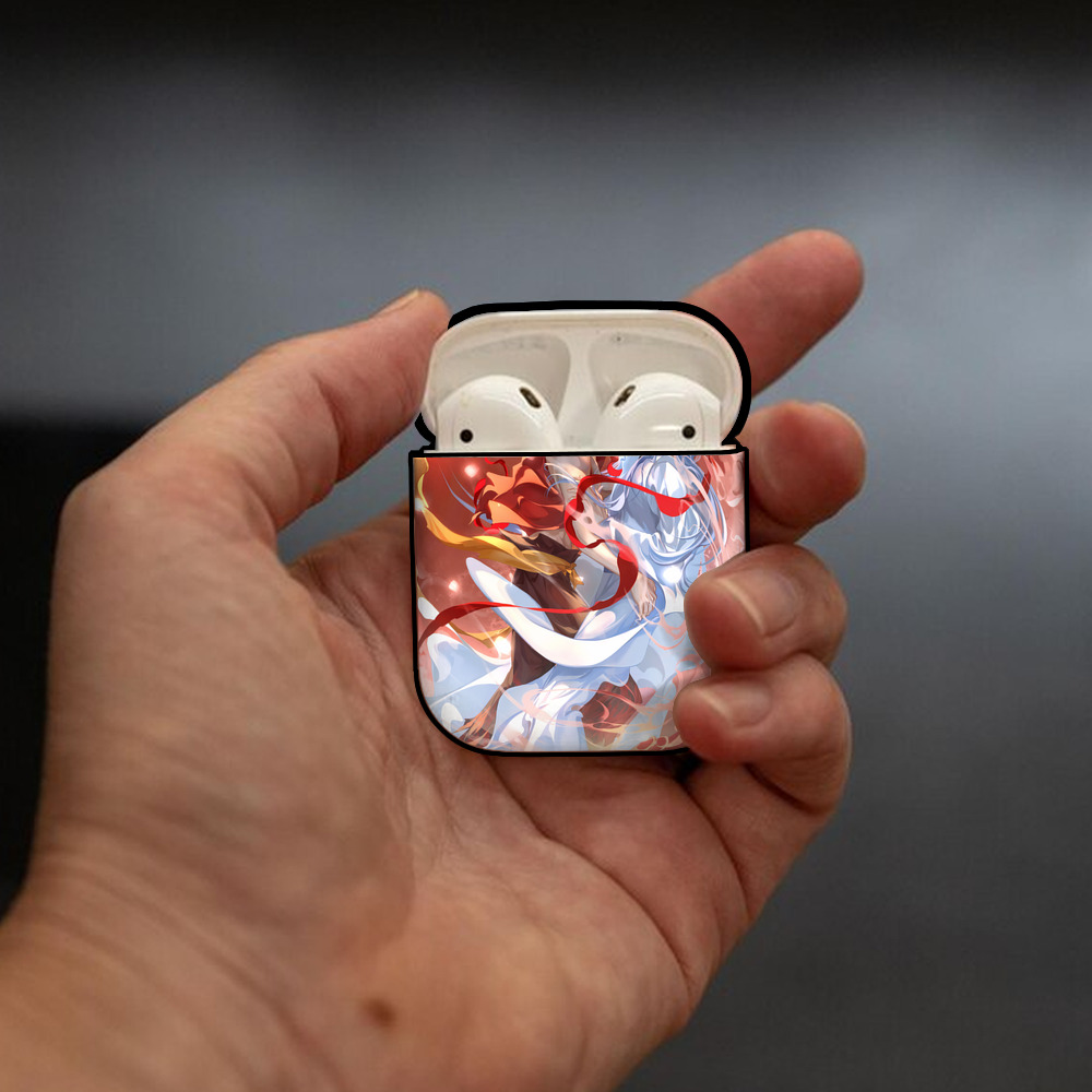 Ne Zha 2 ナタ 魔童の大暴れ AirPods 第2世代保護ケース ハードシェル ブラック 耐衝撃・防指紋・カラビナ付き