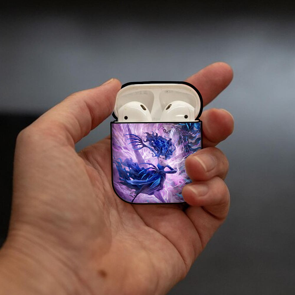 Ne Zha 2 ナタ 魔童の大暴れ AirPods 第2世代保護ケース ハードシェル ブラック 耐衝撃・防指紋・カラビナ付き