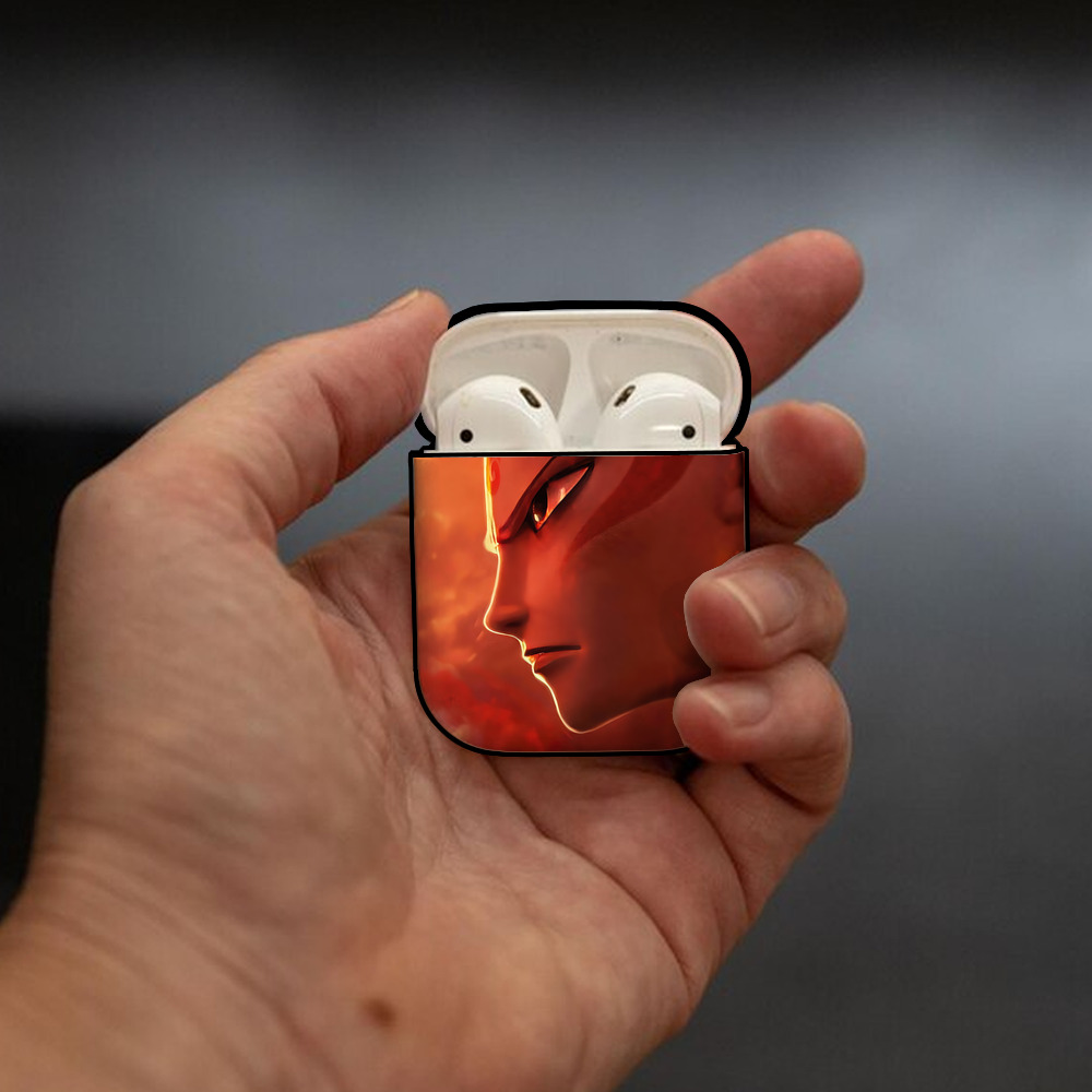 Ne Zha 2 ナタ 魔童の大暴れ AirPods 第2世代保護ケース ハードシェル ブラック 耐衝撃・防指紋・カラビナ付き