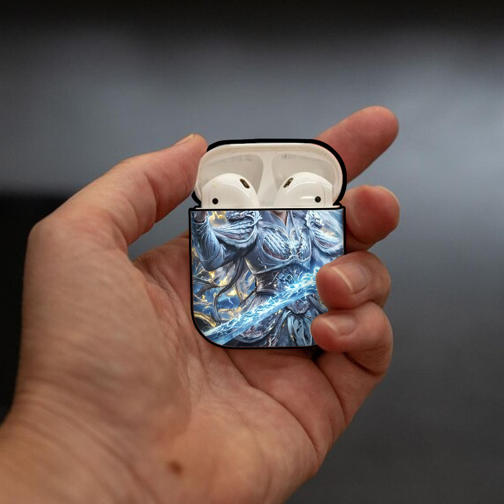 Ne Zha 2 ナタ 魔童の大暴れ AirPods 第2世代保護ケース ハードシェル ブラック 耐衝撃・防指紋・カラビナ付き