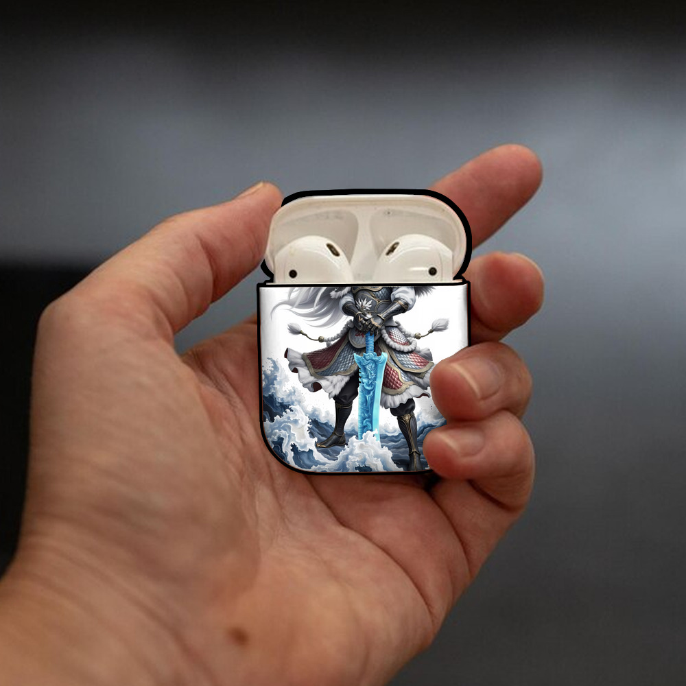 Ne Zha 2 ナタ 魔童の大暴れ AirPods 第2世代保護ケース ハードシェル ブラック 耐衝撃・防指紋・カラビナ付き
