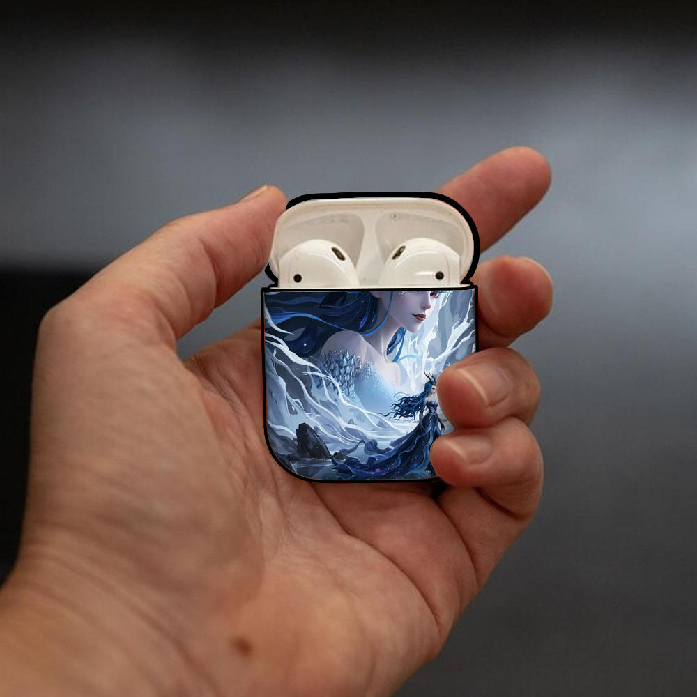 Ne Zha 2 ナタ 魔童の大暴れ AirPods 第2世代保護ケース ハードシェル ブラック 耐衝撃・防指紋・カラビナ付き