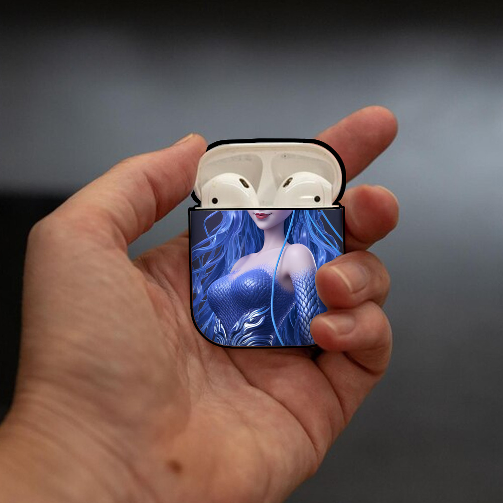 Ne Zha 2 ナタ 魔童の大暴れ AirPods 第2世代保護ケース ハードシェル ブラック 耐衝撃・防指紋・カラビナ付き