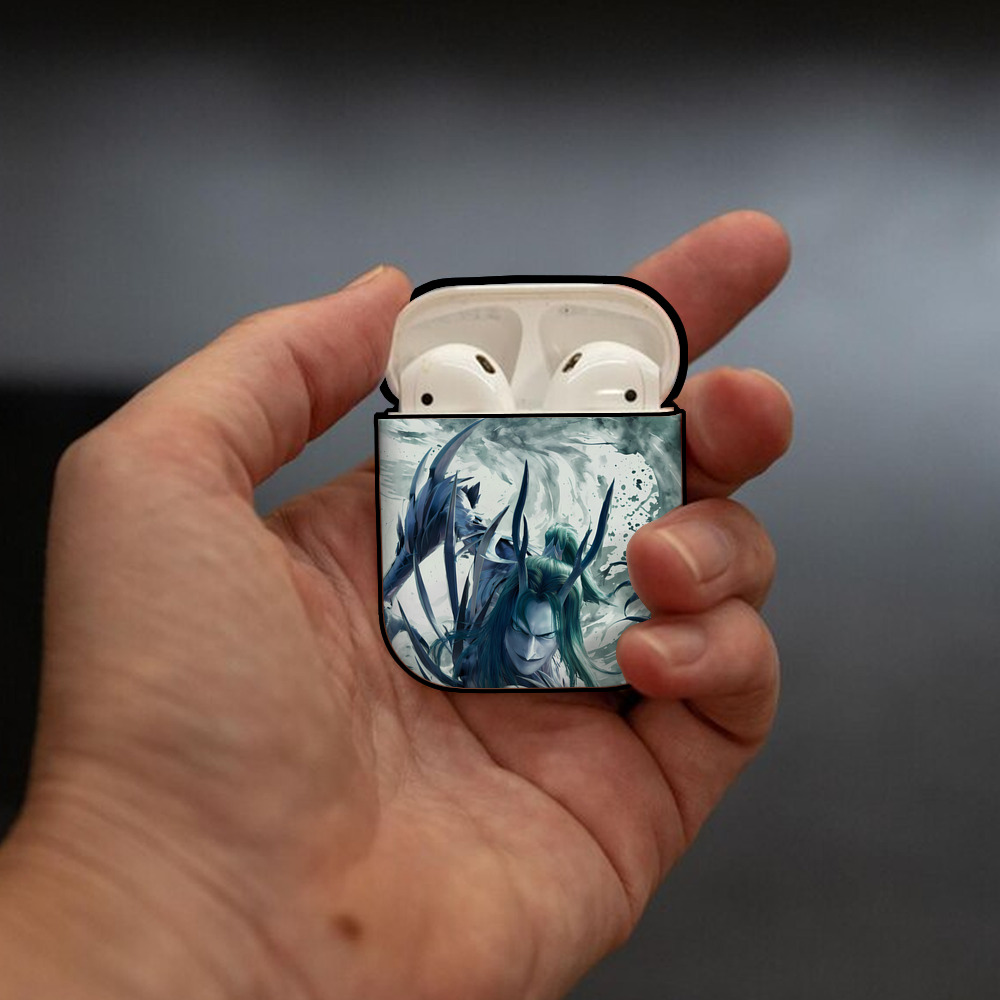 Ne Zha 2 ナタ 魔童の大暴れ AirPods 第2世代保護ケース ハードシェル ブラック 耐衝撃・防指紋・カラビナ付き