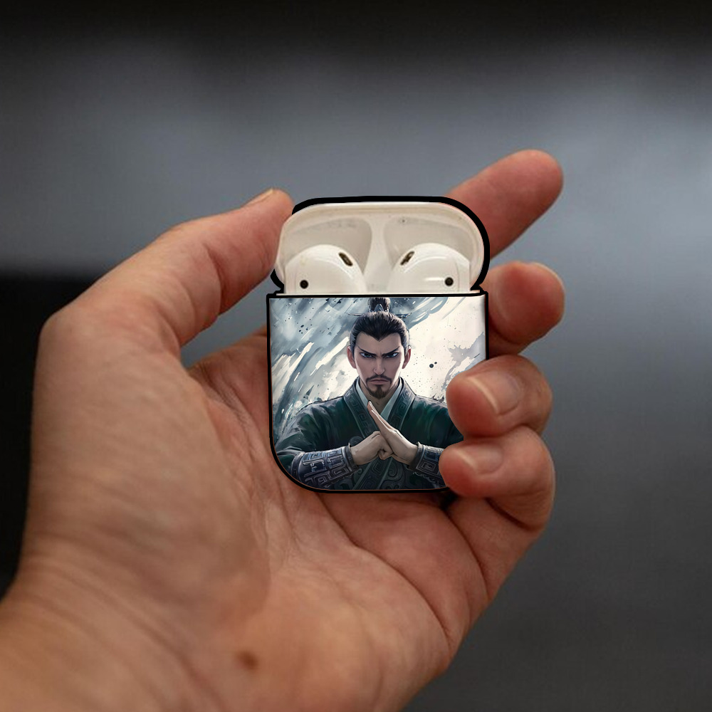 Ne Zha 2 ナタ 魔童の大暴れ AirPods 第2世代保護ケース ハードシェル ブラック 耐衝撃・防指紋・カラビナ付き