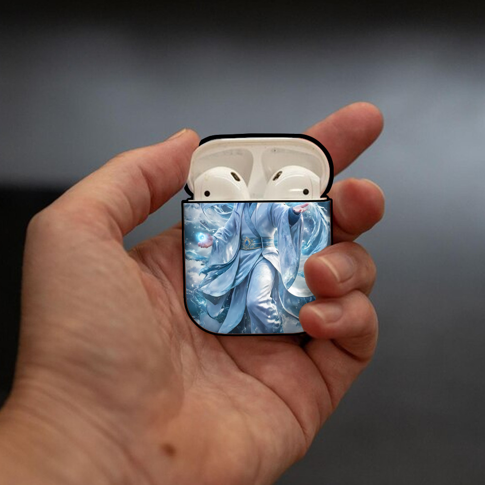 Ne Zha 2 ナタ 魔童の大暴れ AirPods 第2世代保護ケース ハードシェル ブラック 耐衝撃・防指紋・カラビナ付き