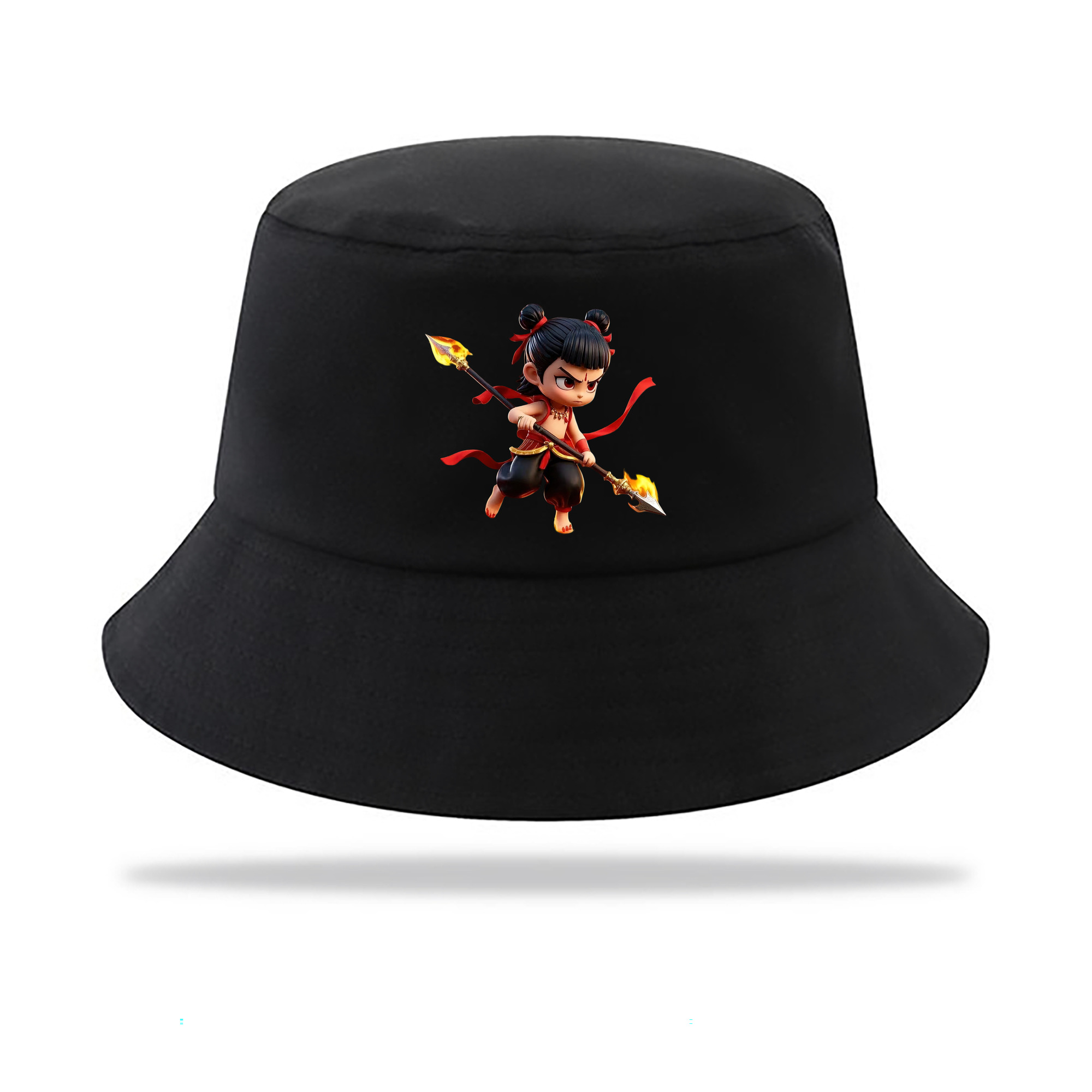 （画像用） Ne Zha 2 ナタ 魔童の大暴れ アウトドア日除けバケットハット
