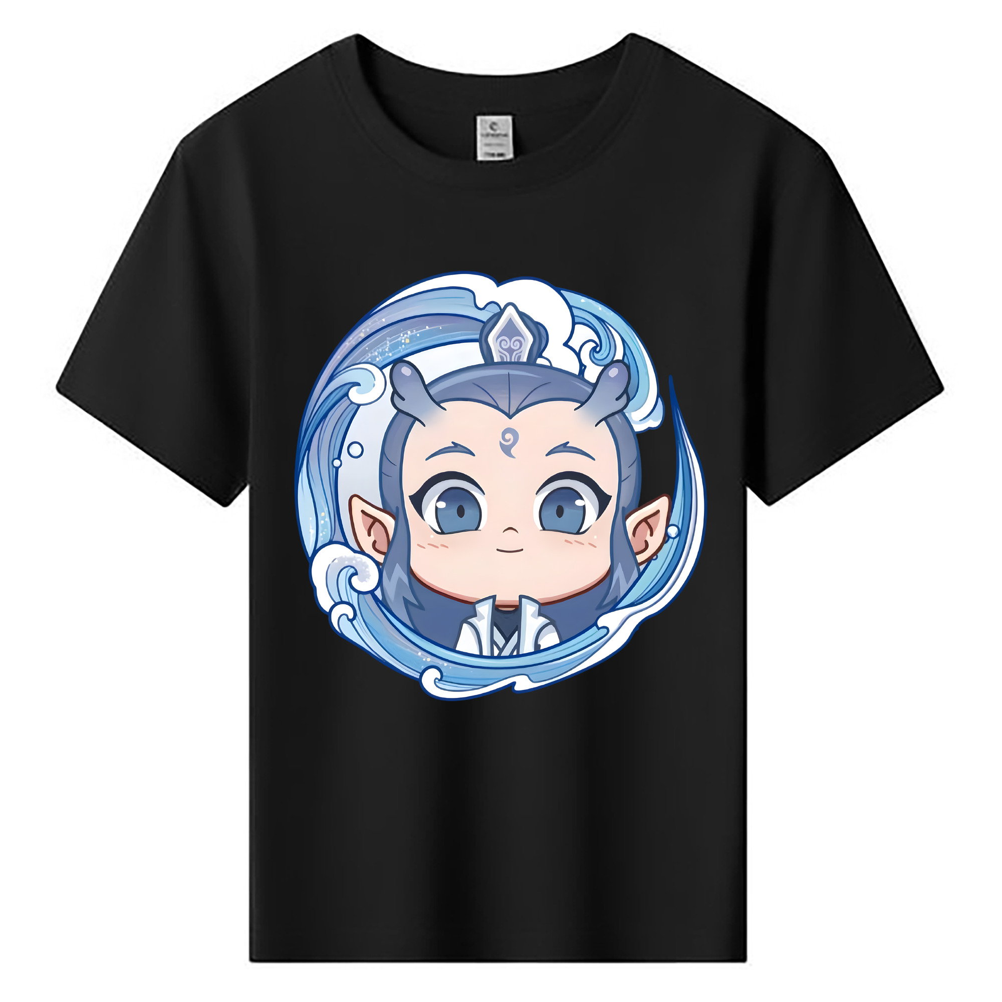 （画像用） Ne Zha 2 ナタ 魔童の大暴れ 綿100％キッズTシャツ（フロントプリント）