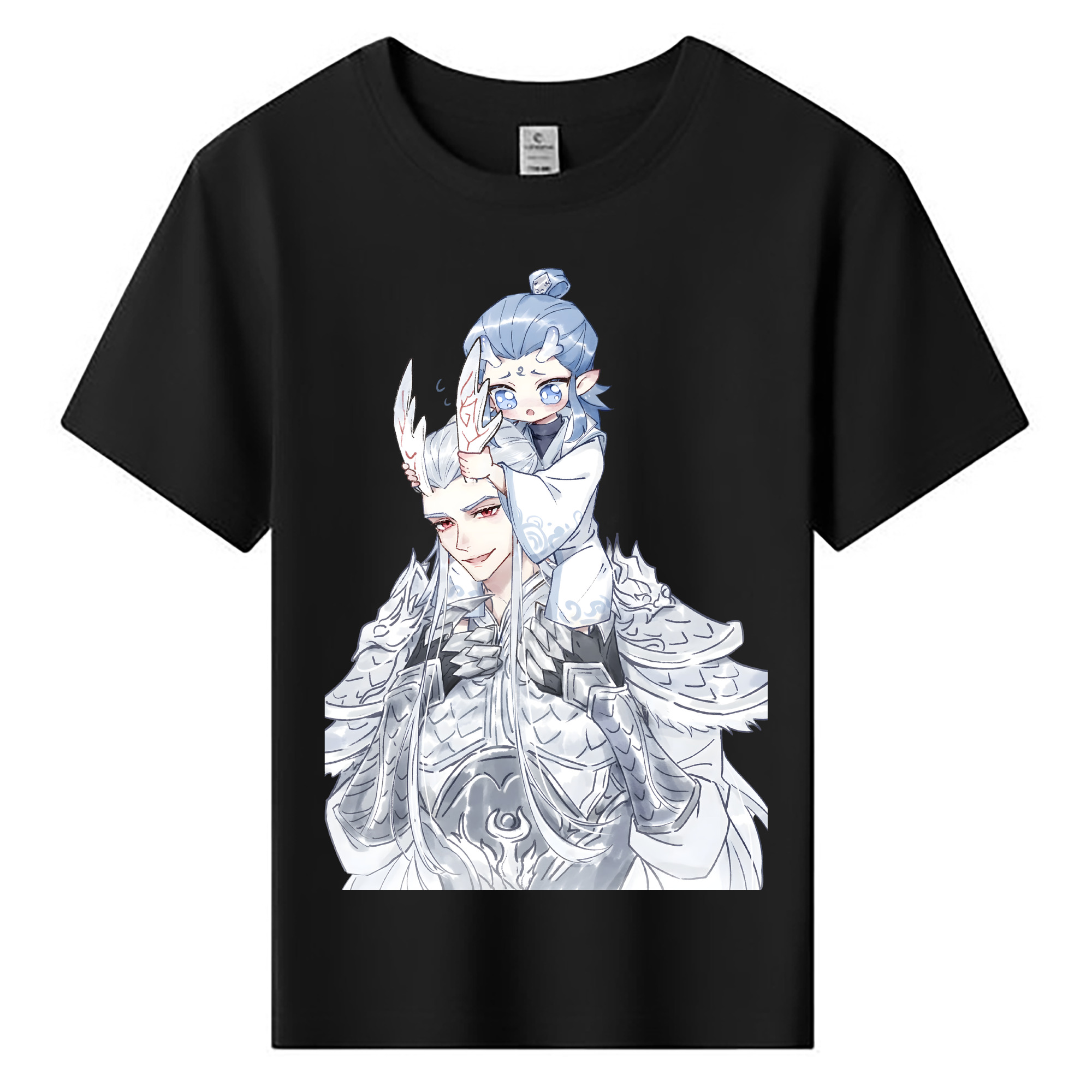 （画像用） Ne Zha 2 ナタ 魔童の大暴れ 綿100％キッズTシャツ（フロントプリント）