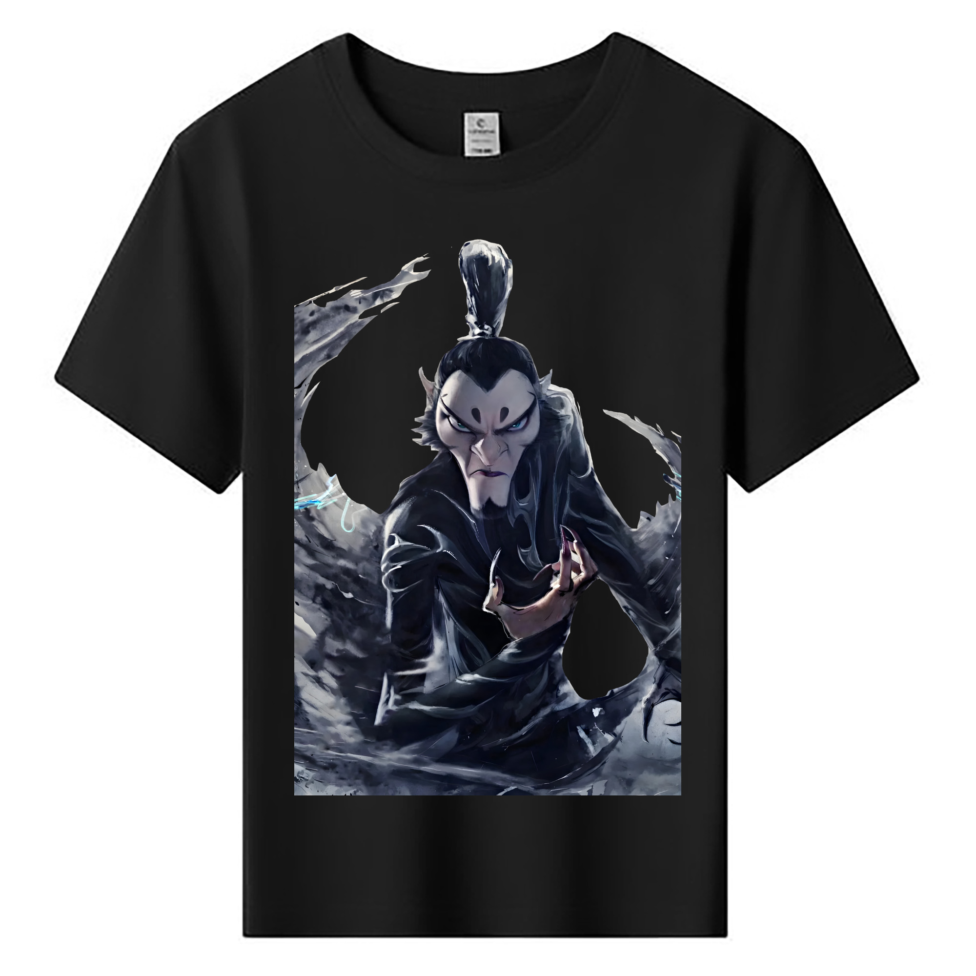 （画像用） Ne Zha 2 ナタ 魔童の大暴れ 綿100％キッズTシャツ（フロントプリント）