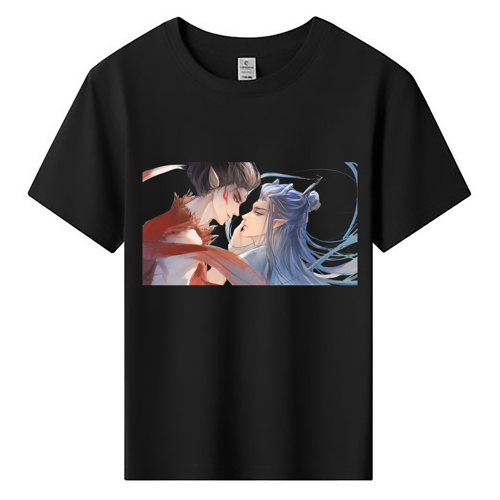 （画像用） Ne Zha 2 ナタ 魔童の大暴れ 綿100％キッズTシャツ（フロントプリント）