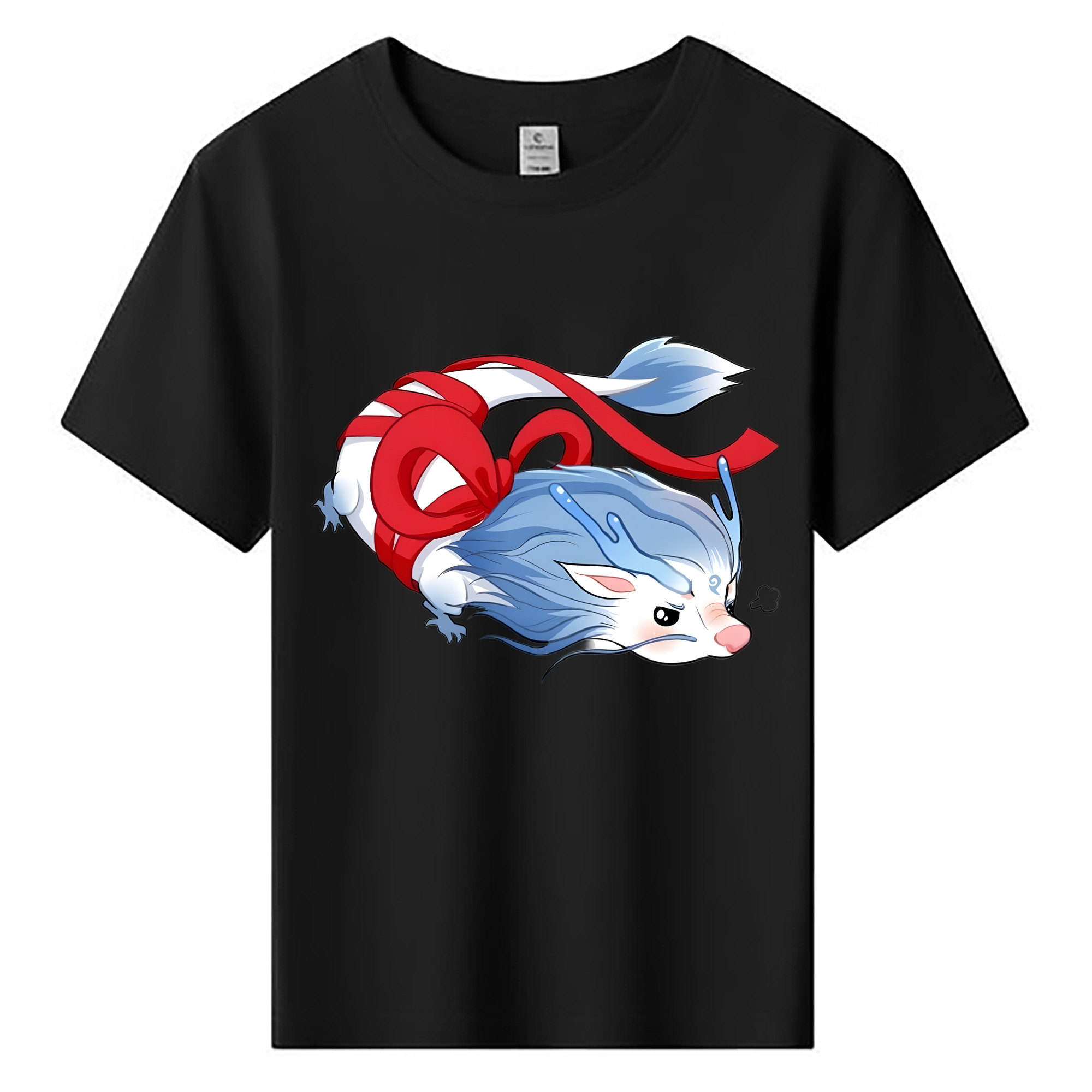（画像用） Ne Zha 2 ナタ 魔童の大暴れ 綿100％キッズTシャツ（フロントプリント）