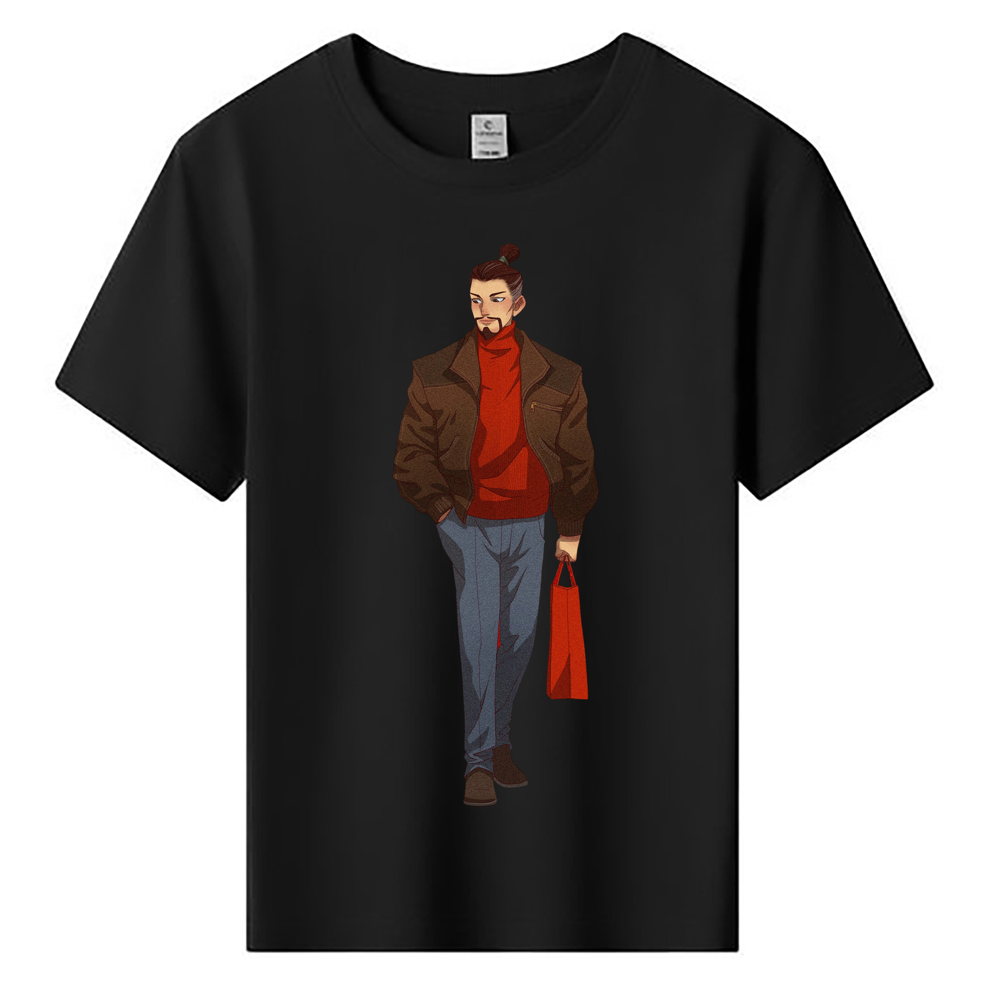 （画像用） Ne Zha 2 ナタ 魔童の大暴れ 綿100％キッズTシャツ（フロントプリント）