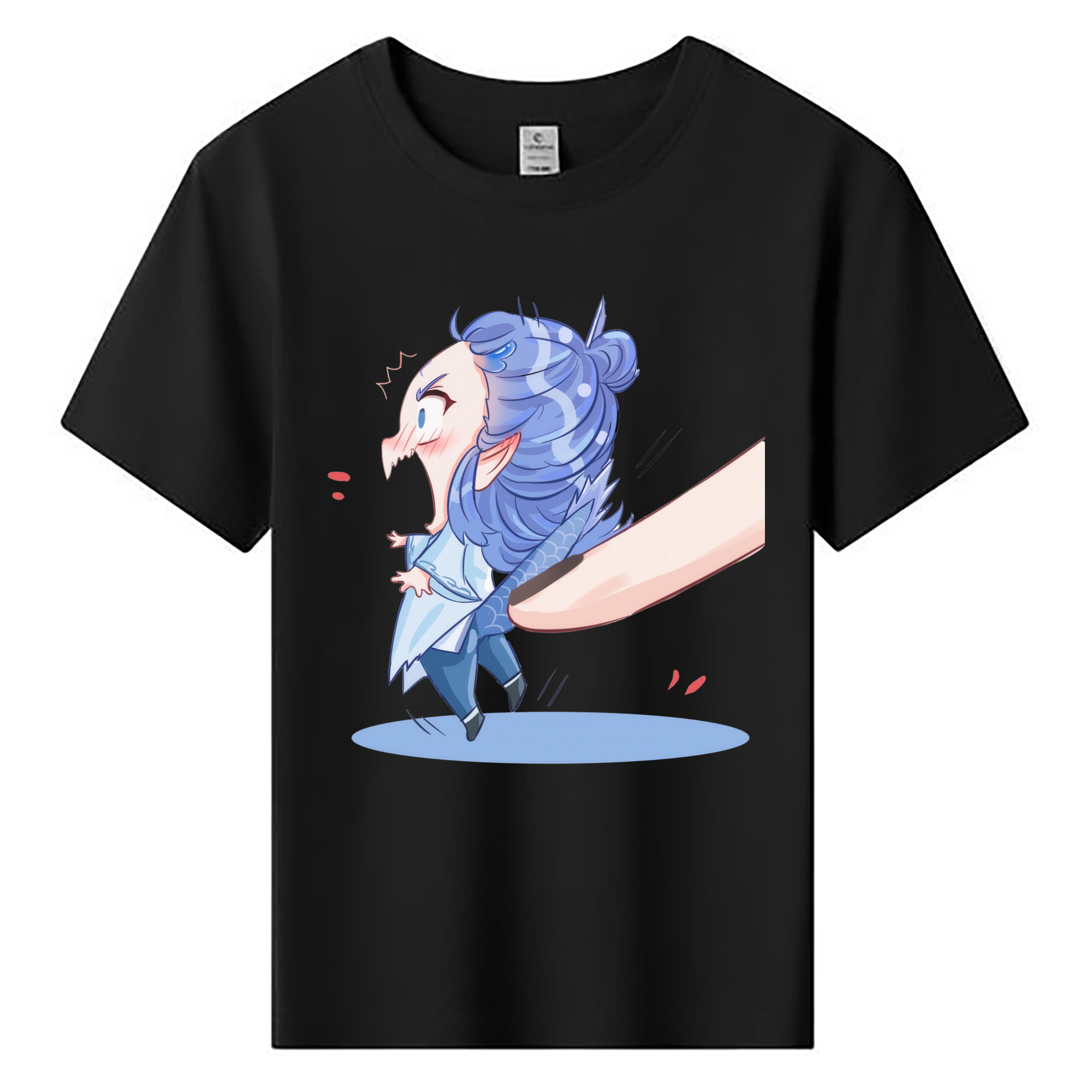 （画像用） Ne Zha 2 ナタ 魔童の大暴れ 綿100％キッズTシャツ（フロントプリント）