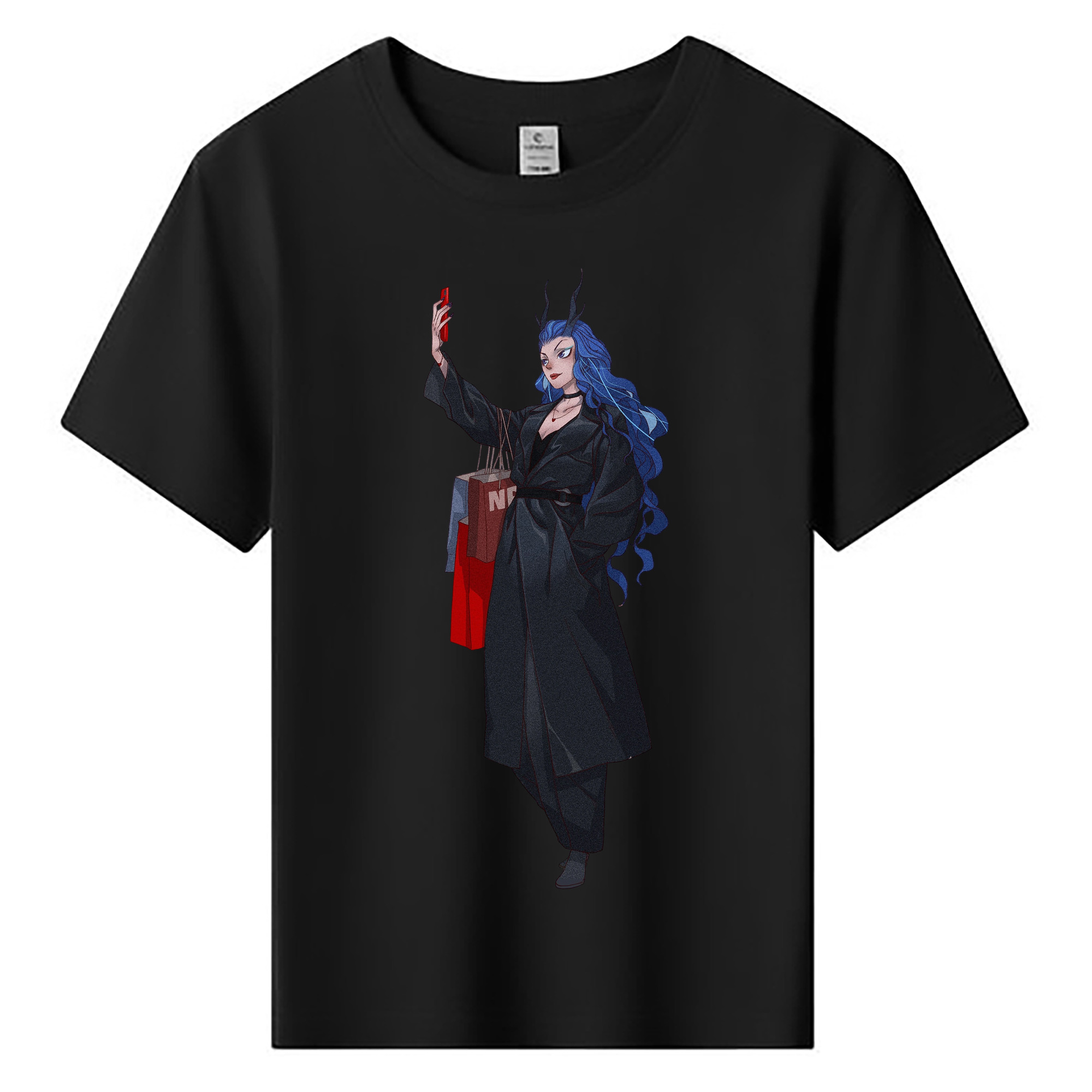 （画像用） Ne Zha 2 ナタ 魔童の大暴れ 綿100％キッズTシャツ（フロントプリント）