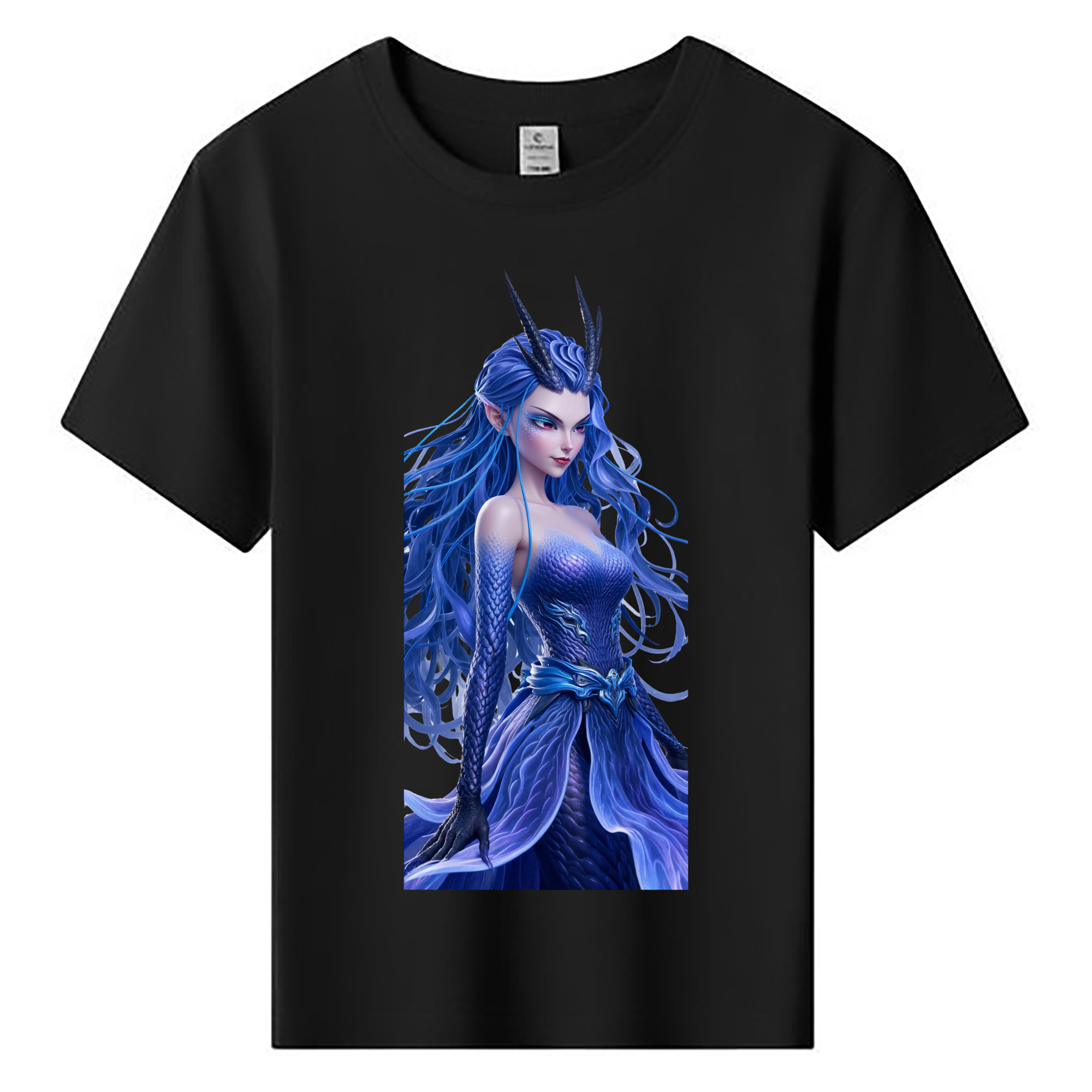 （画像用） Ne Zha 2 ナタ 魔童の大暴れ 綿100％キッズTシャツ（フロントプリント）