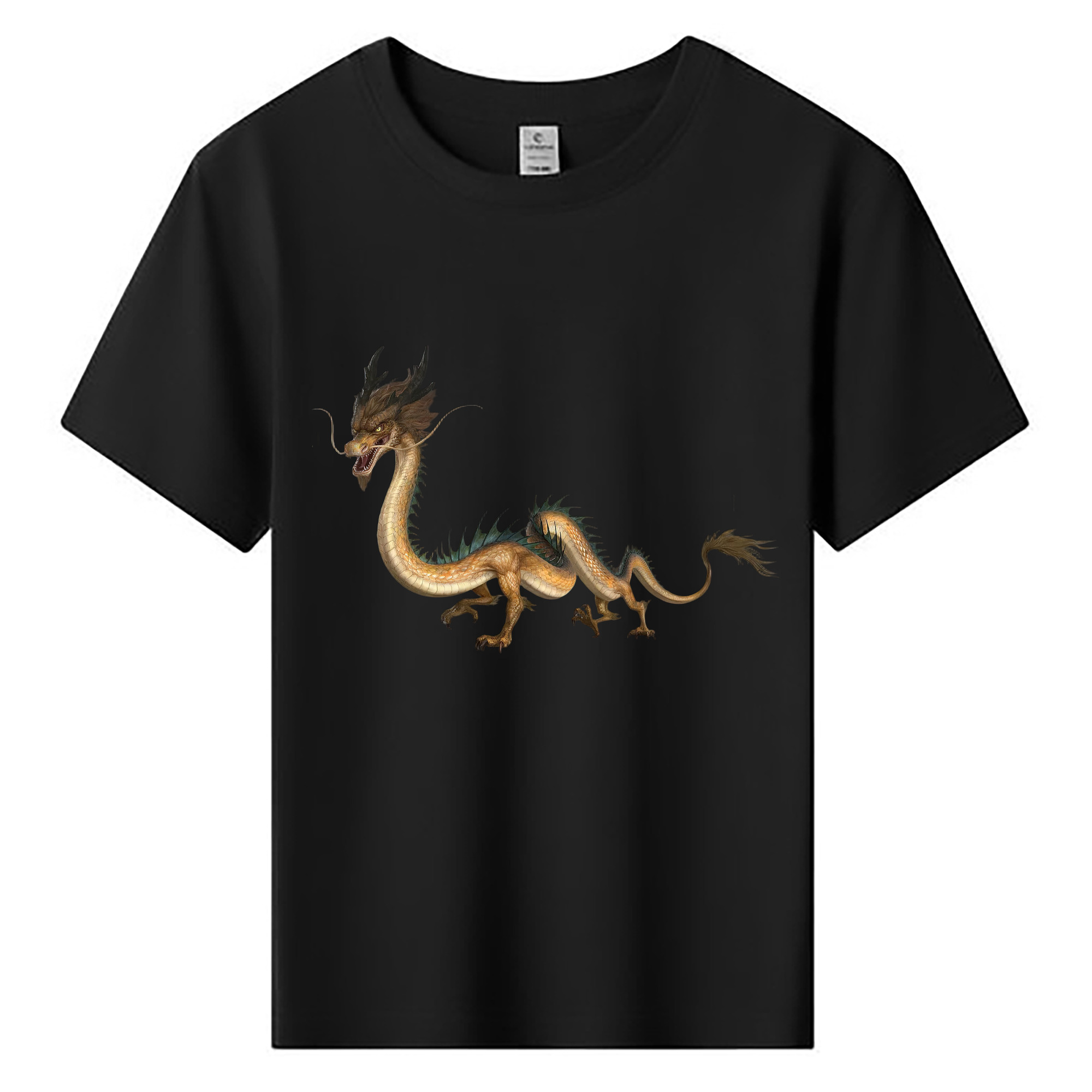 （画像用） Ne Zha 2 ナタ 魔童の大暴れ 綿100％キッズTシャツ（フロントプリント）