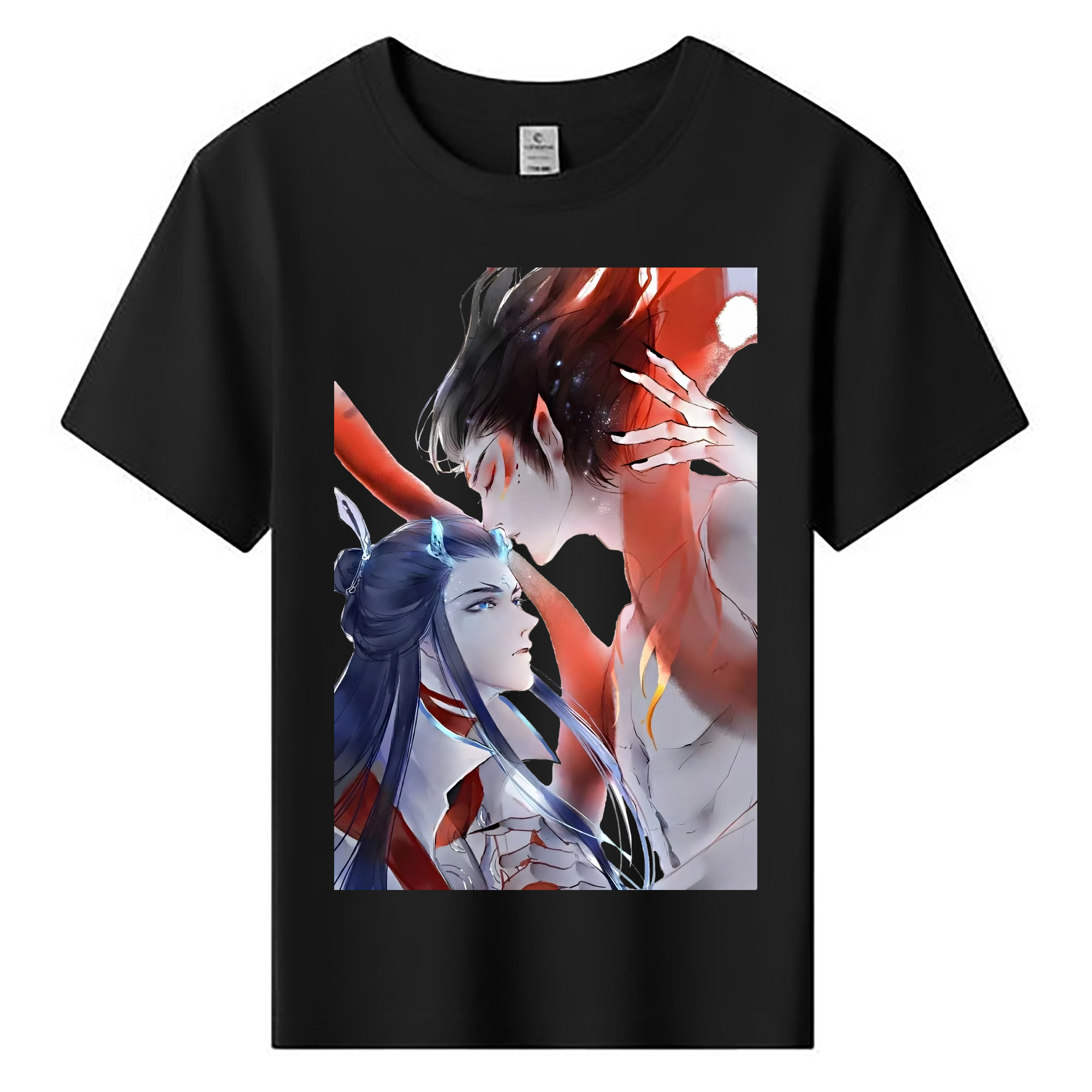 （画像用） Ne Zha 2 ナタ 魔童の大暴れ 綿100％キッズTシャツ（フロントプリント）