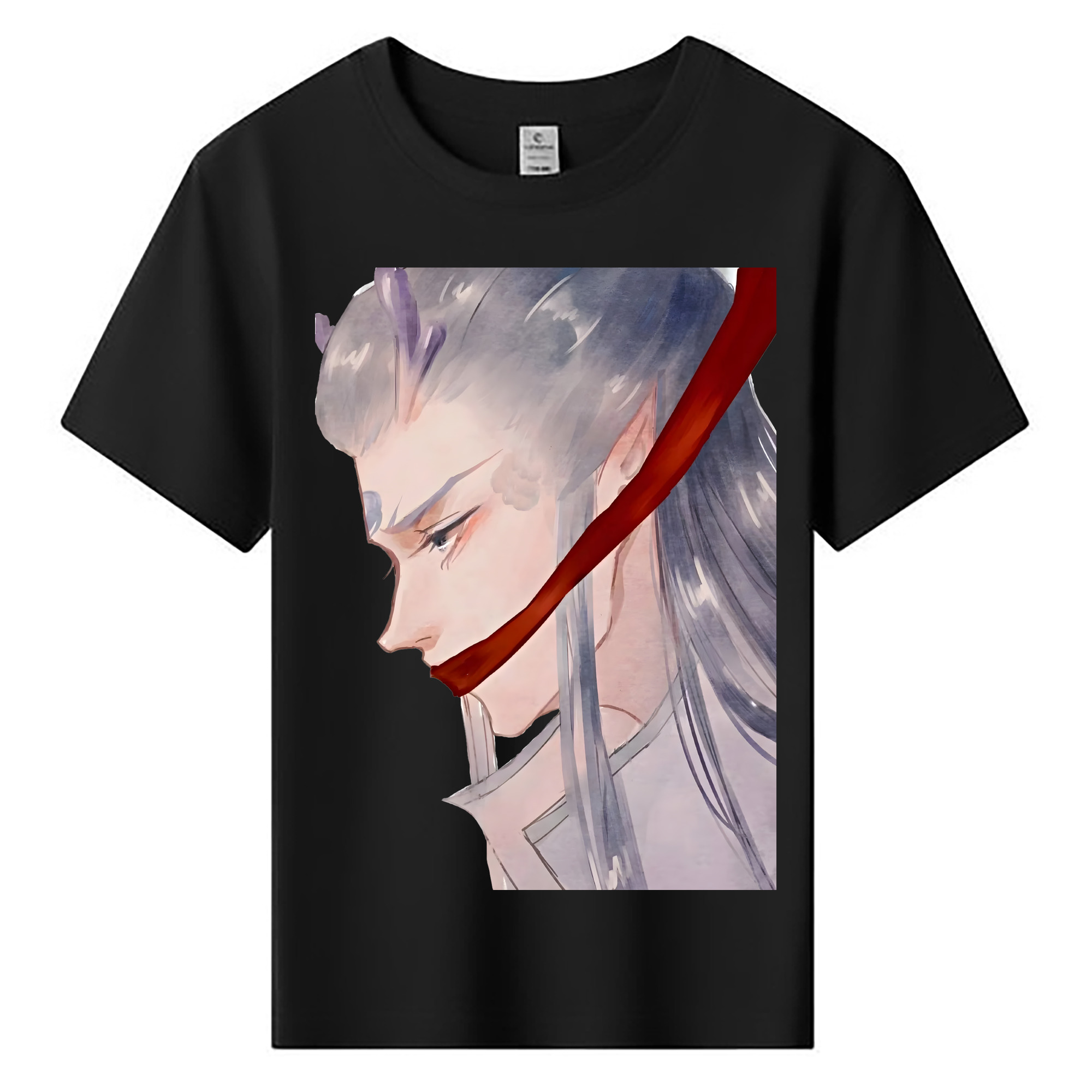 （画像用） Ne Zha 2 ナタ 魔童の大暴れ 綿100％キッズTシャツ（フロントプリント）