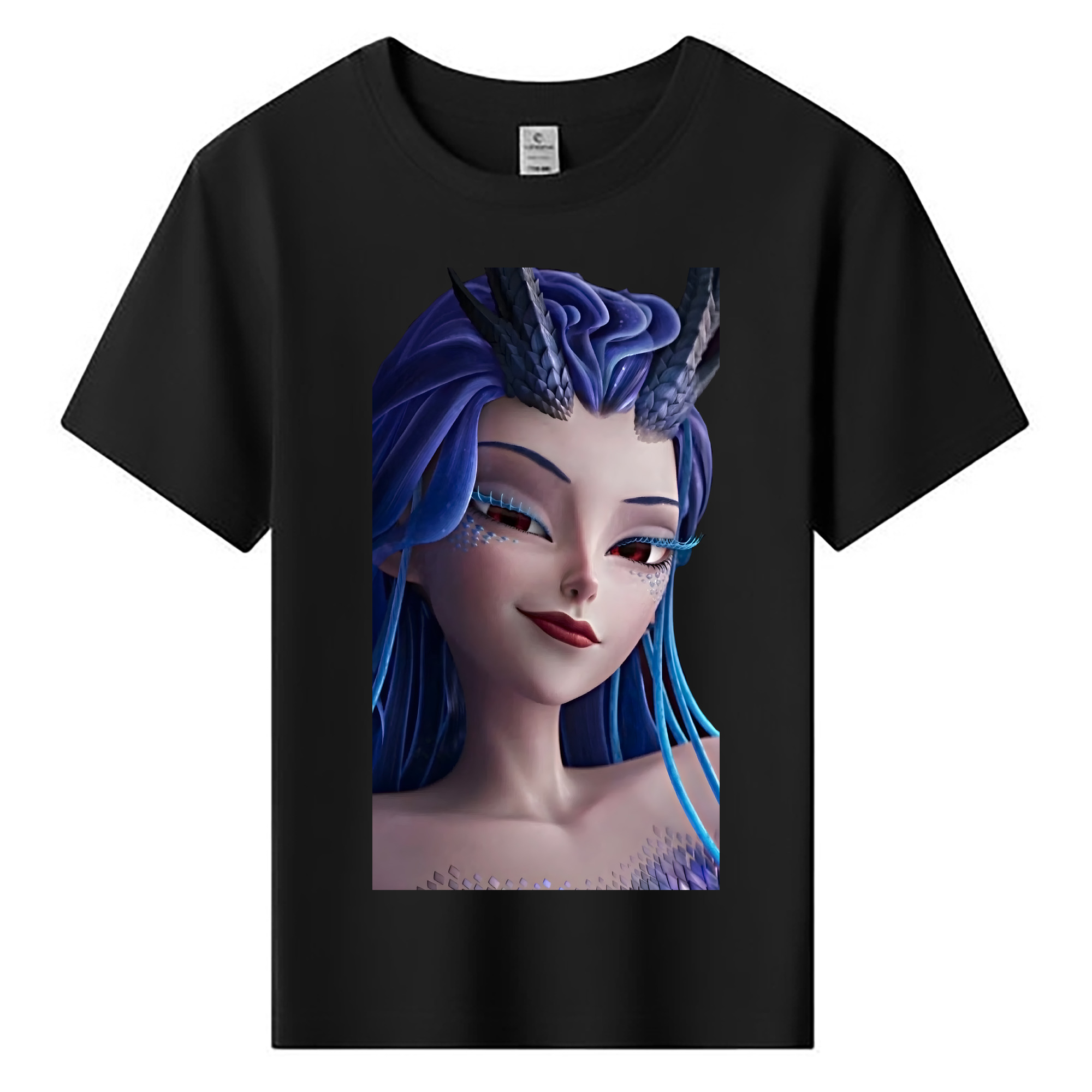 （画像用） Ne Zha 2 ナタ 魔童の大暴れ 綿100％キッズTシャツ（フロントプリント）