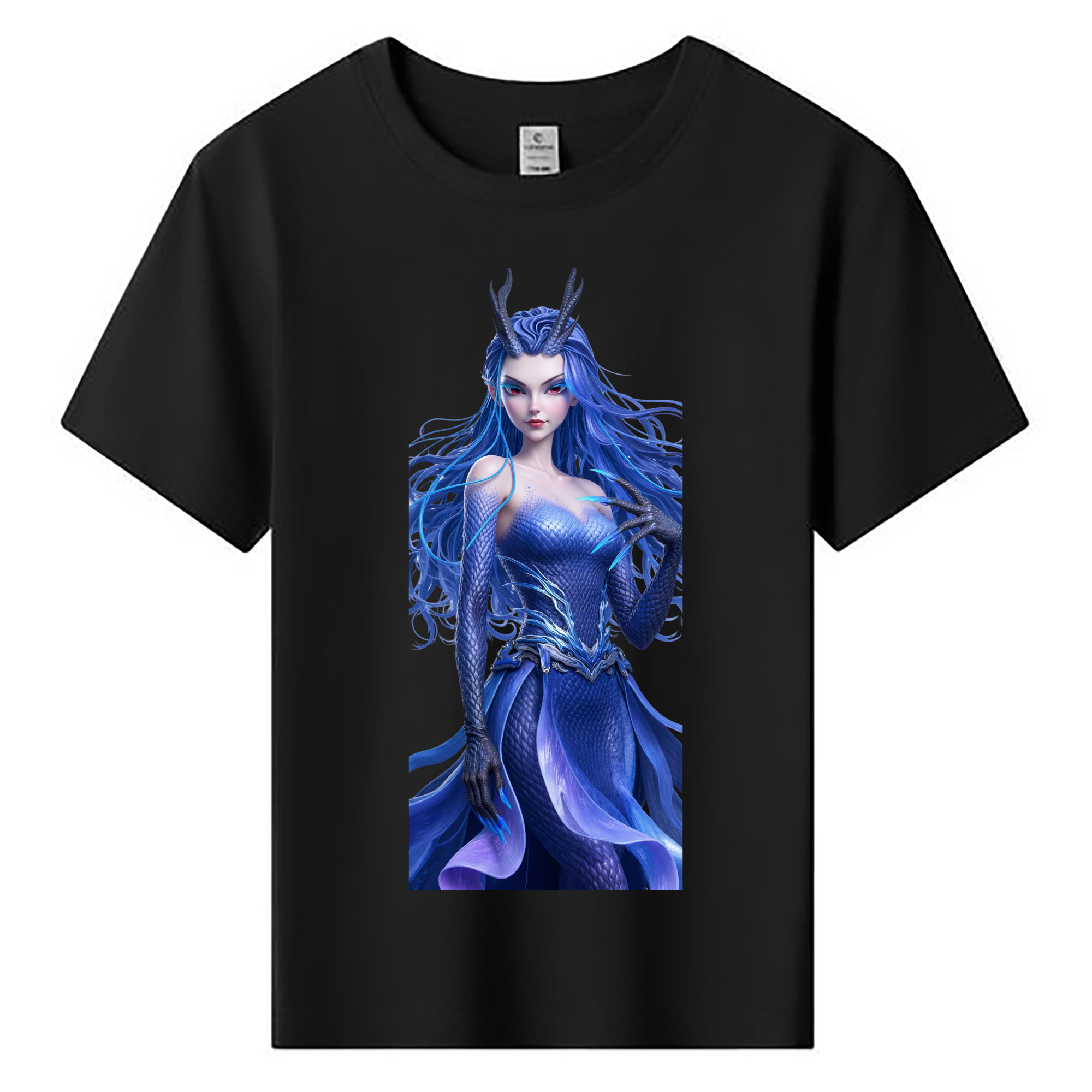（画像用） Ne Zha 2 ナタ 魔童の大暴れ 綿100％キッズTシャツ（フロントプリント）