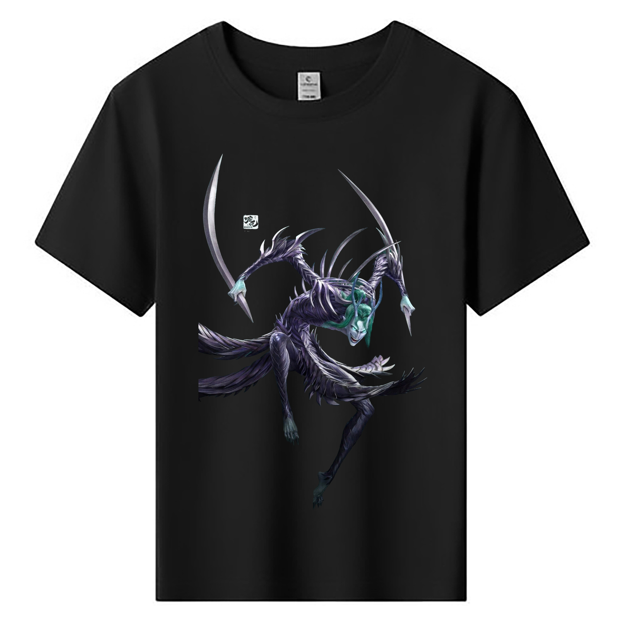 （画像用） Ne Zha 2 ナタ 魔童の大暴れ 綿100％キッズTシャツ（フロントプリント）