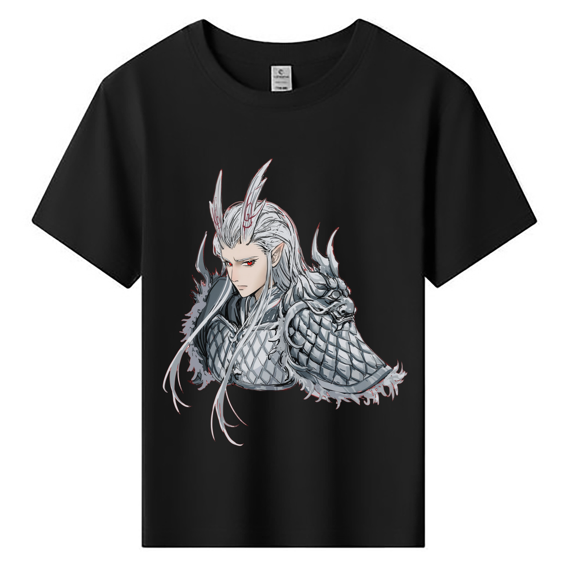 （画像用） Ne Zha 2 ナタ 魔童の大暴れ 綿100％キッズTシャツ（フロントプリント）