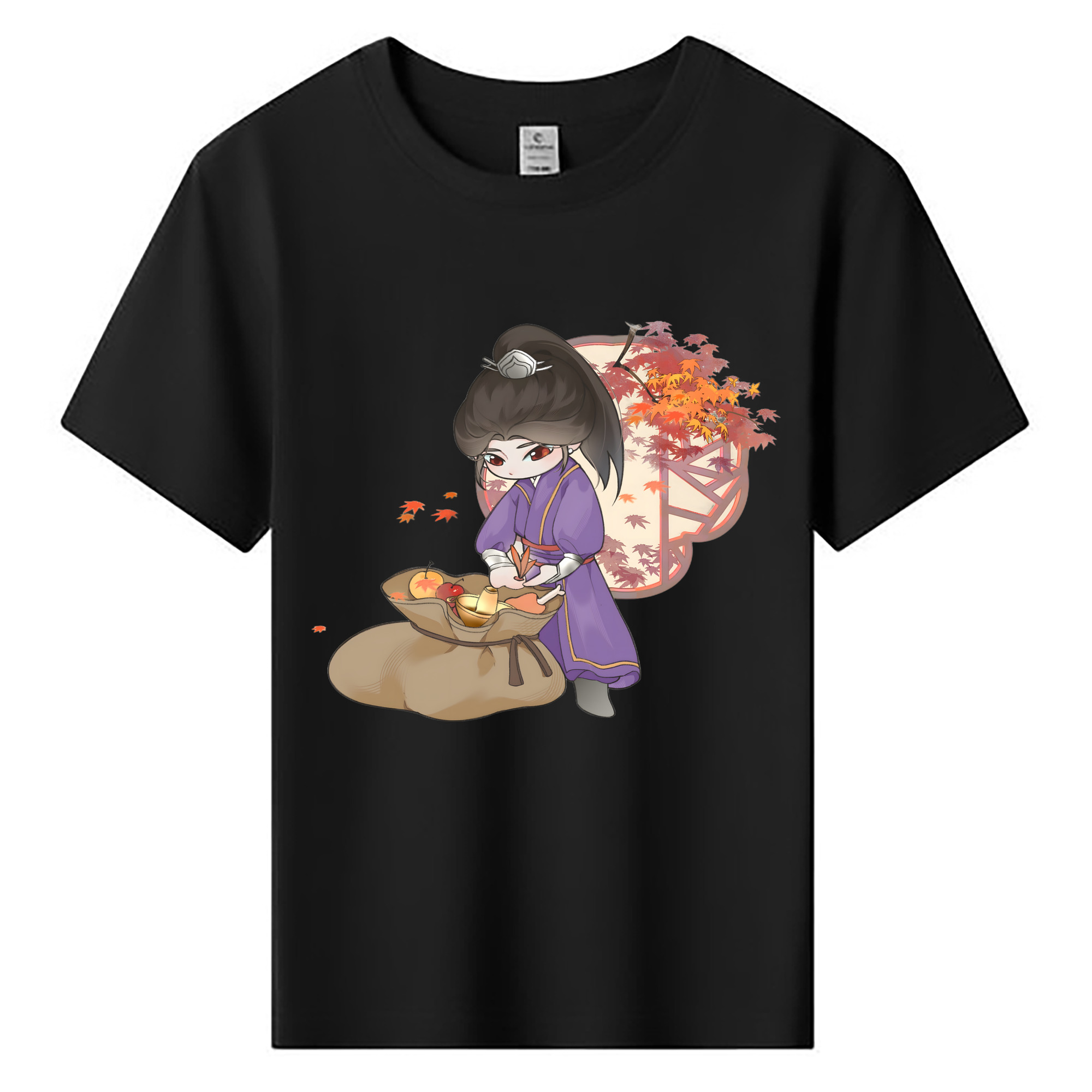 （画像用） Ne Zha 2 ナタ 魔童の大暴れ 綿100％キッズTシャツ（フロントプリント）