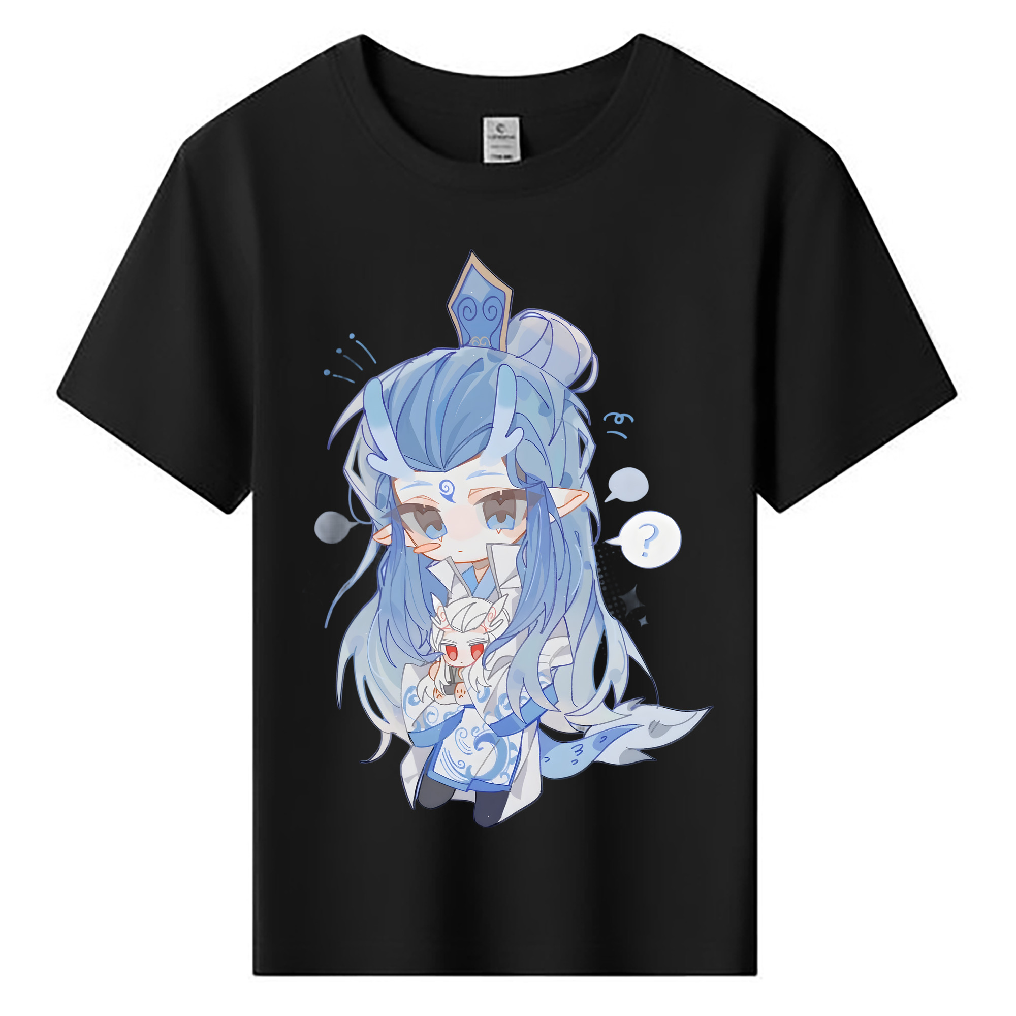（画像用） Ne Zha 2 ナタ 魔童の大暴れ 綿100％キッズTシャツ（フロントプリント）