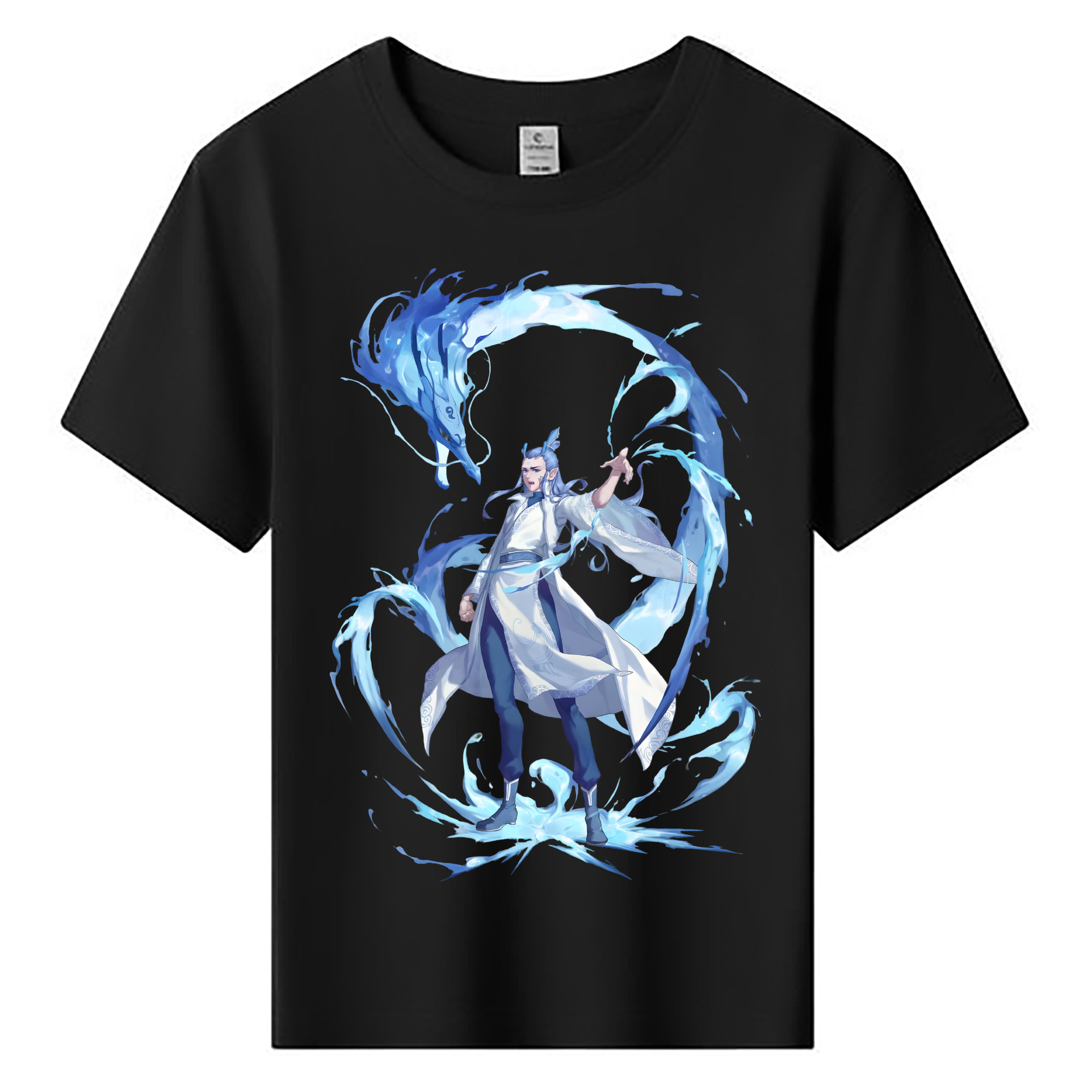 （画像用） Ne Zha 2 ナタ 魔童の大暴れ 綿100％キッズTシャツ（フロントプリント）