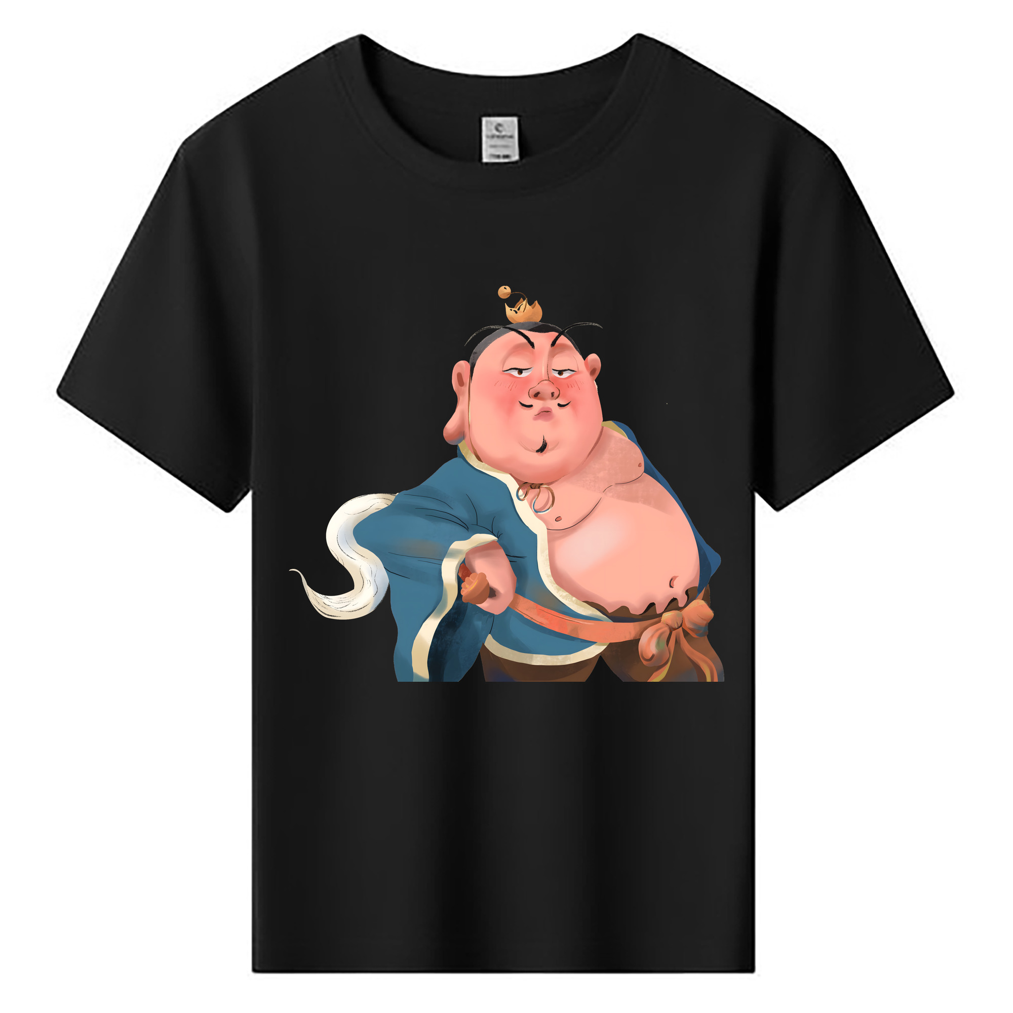 （画像用） Ne Zha 2 ナタ 魔童の大暴れ 綿100％キッズTシャツ（フロントプリント）