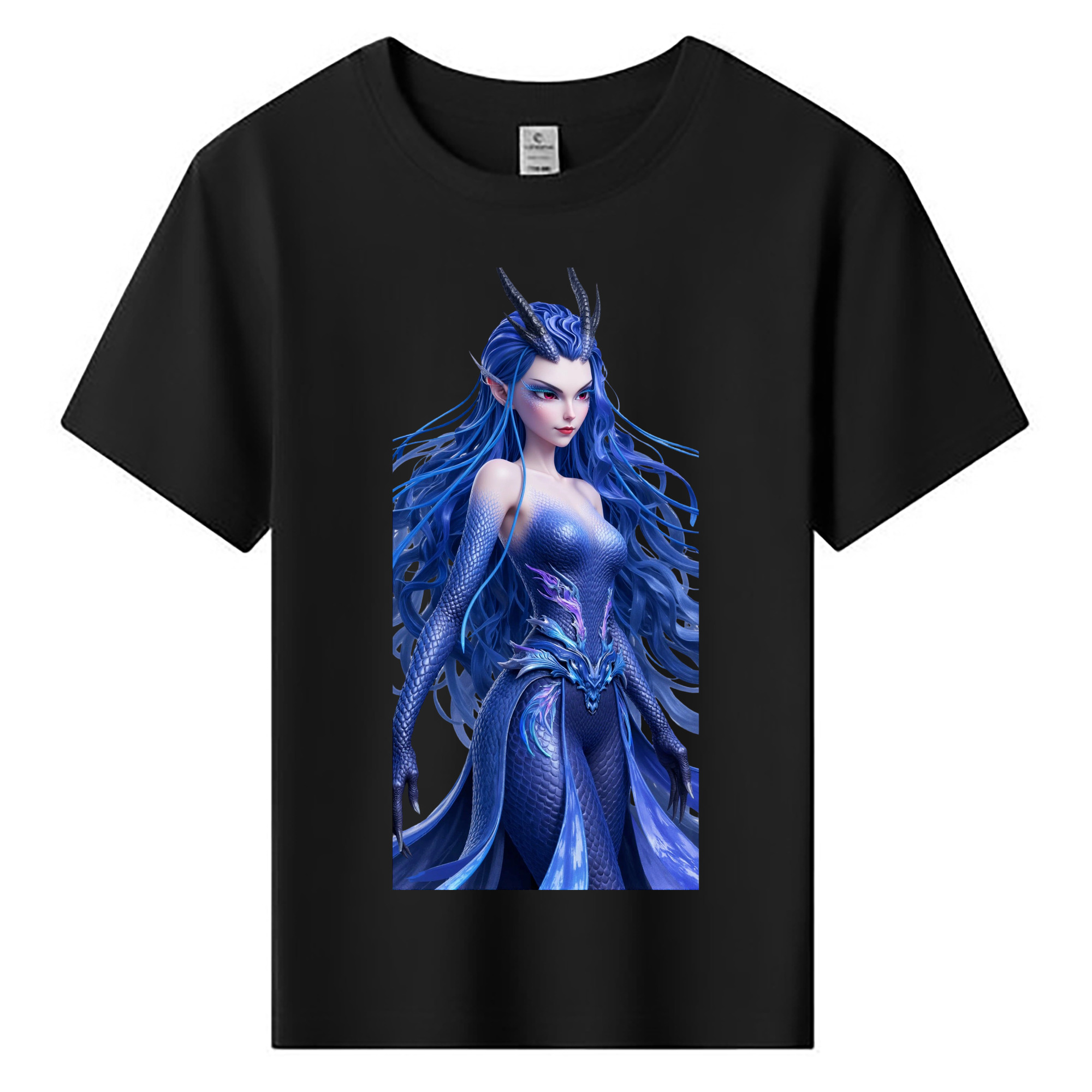 （画像用） Ne Zha 2 ナタ 魔童の大暴れ 綿100％キッズTシャツ（フロントプリント）