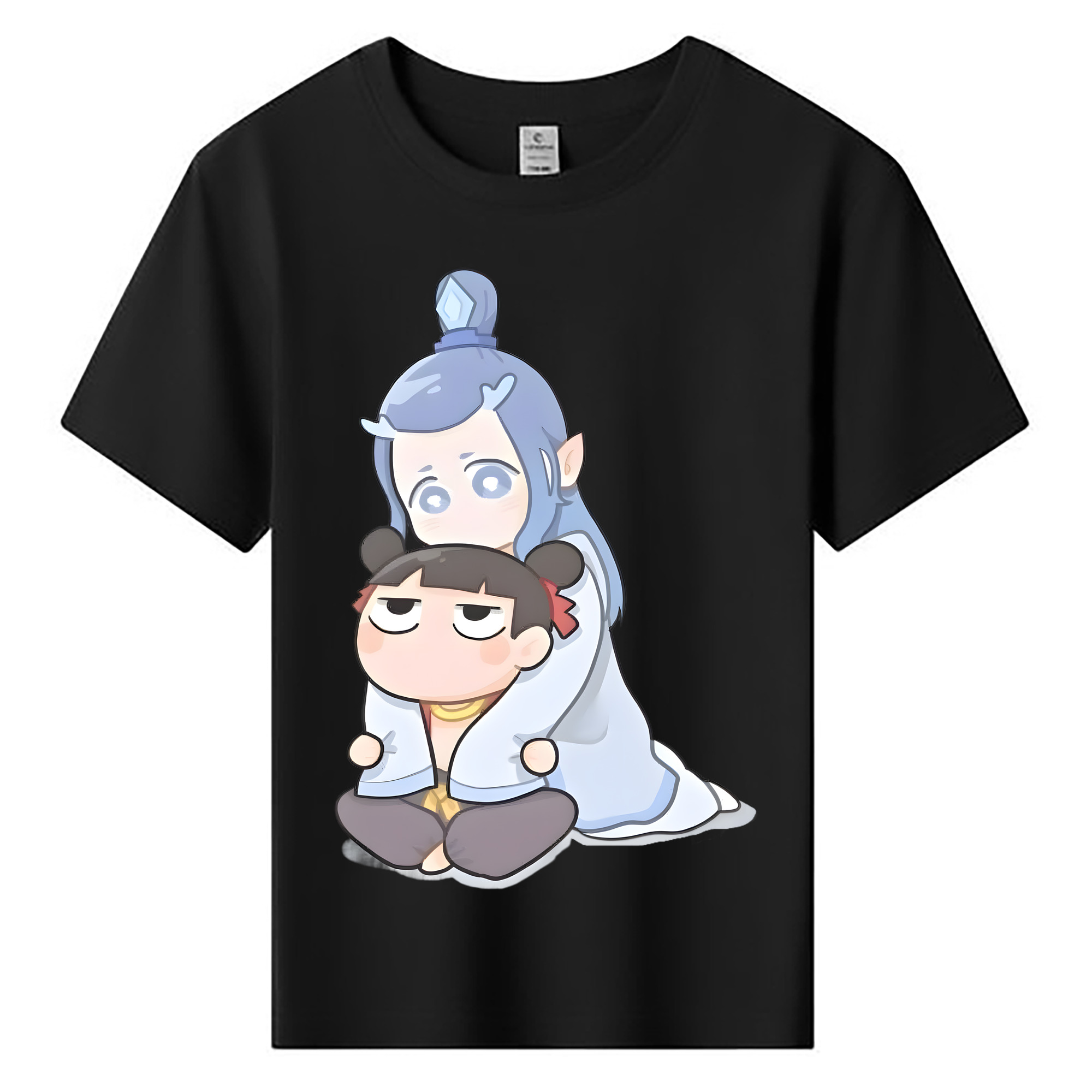 （画像用） Ne Zha 2 ナタ 魔童の大暴れ 綿100％キッズTシャツ（フロントプリント）