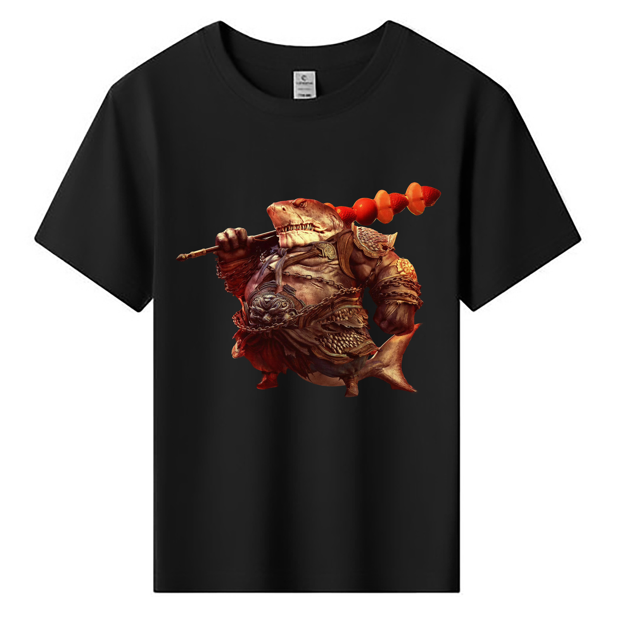 （画像用） Ne Zha 2 ナタ 魔童の大暴れ 綿100％キッズTシャツ（フロントプリント）