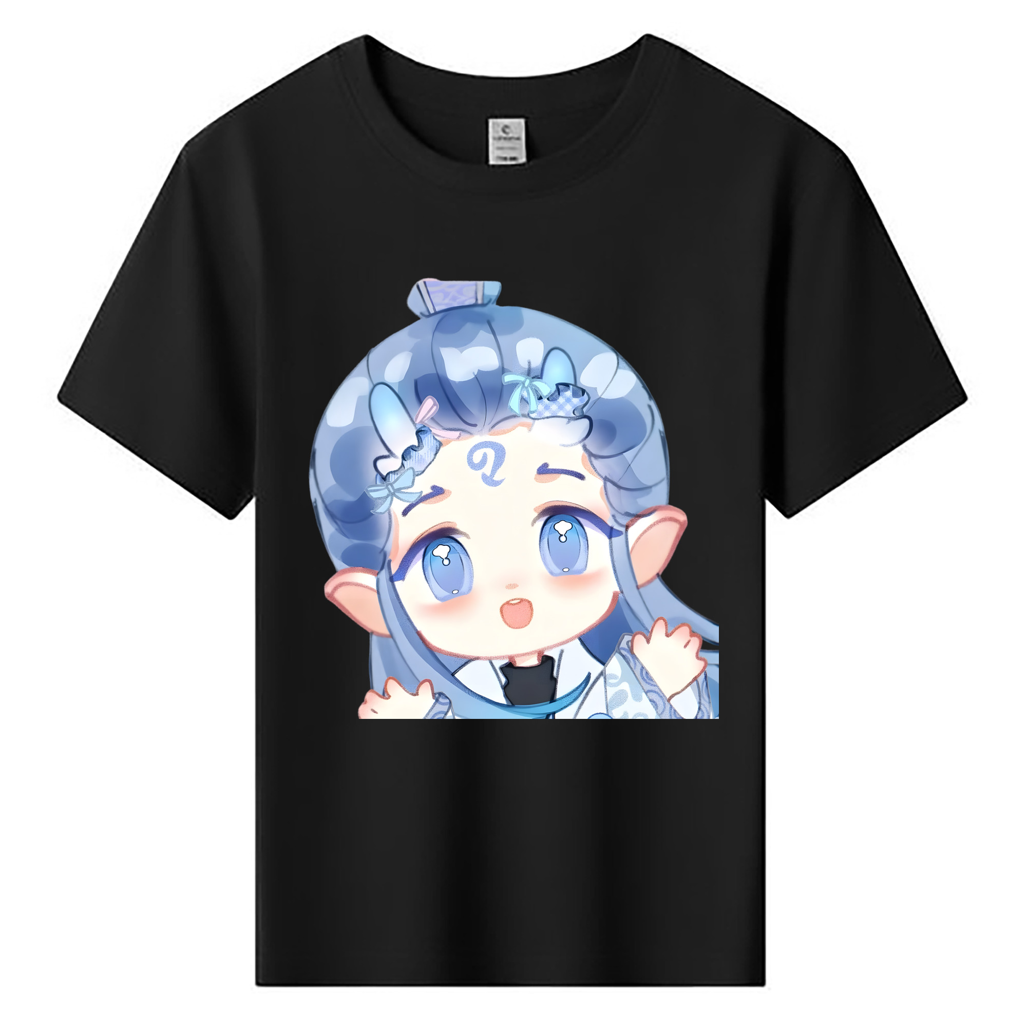 （画像用） Ne Zha 2 ナタ 魔童の大暴れ 綿100％キッズTシャツ（フロントプリント）