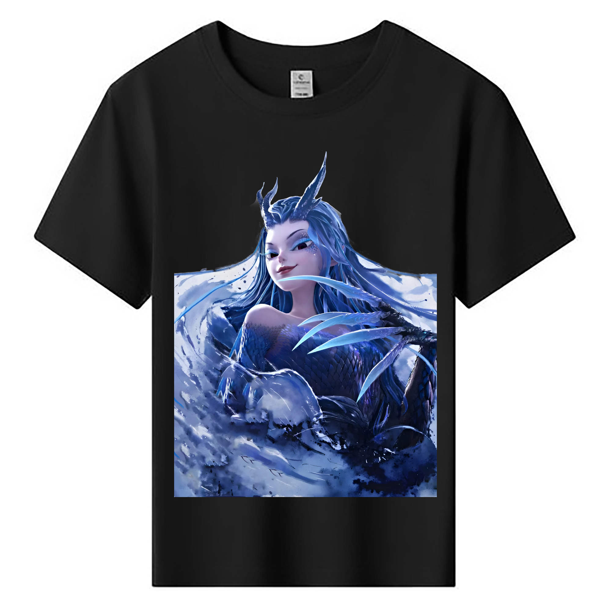 （画像用） Ne Zha 2 ナタ 魔童の大暴れ 綿100％キッズTシャツ（フロントプリント）