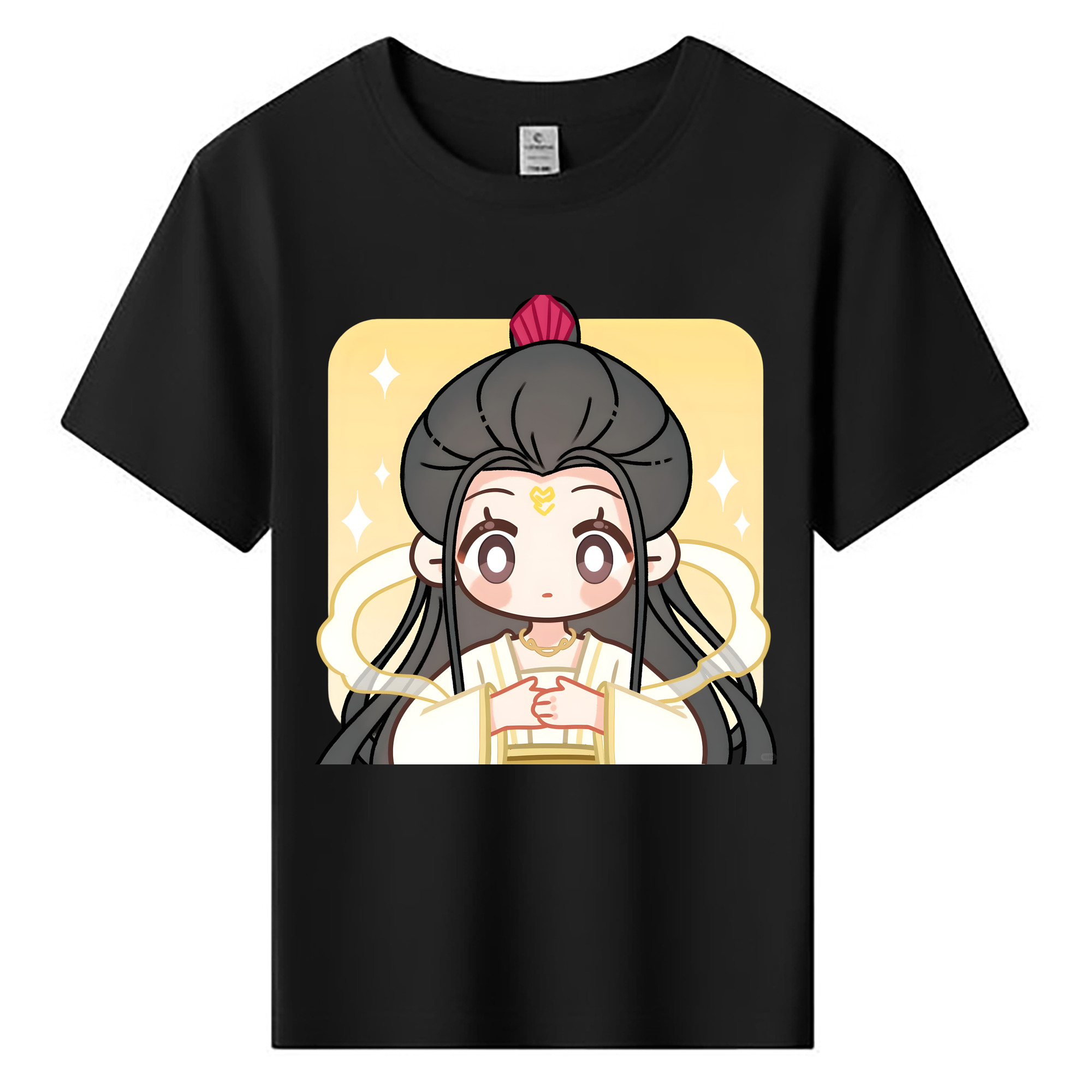 （画像用） Ne Zha 2 ナタ 魔童の大暴れ 綿100％キッズTシャツ（フロントプリント）