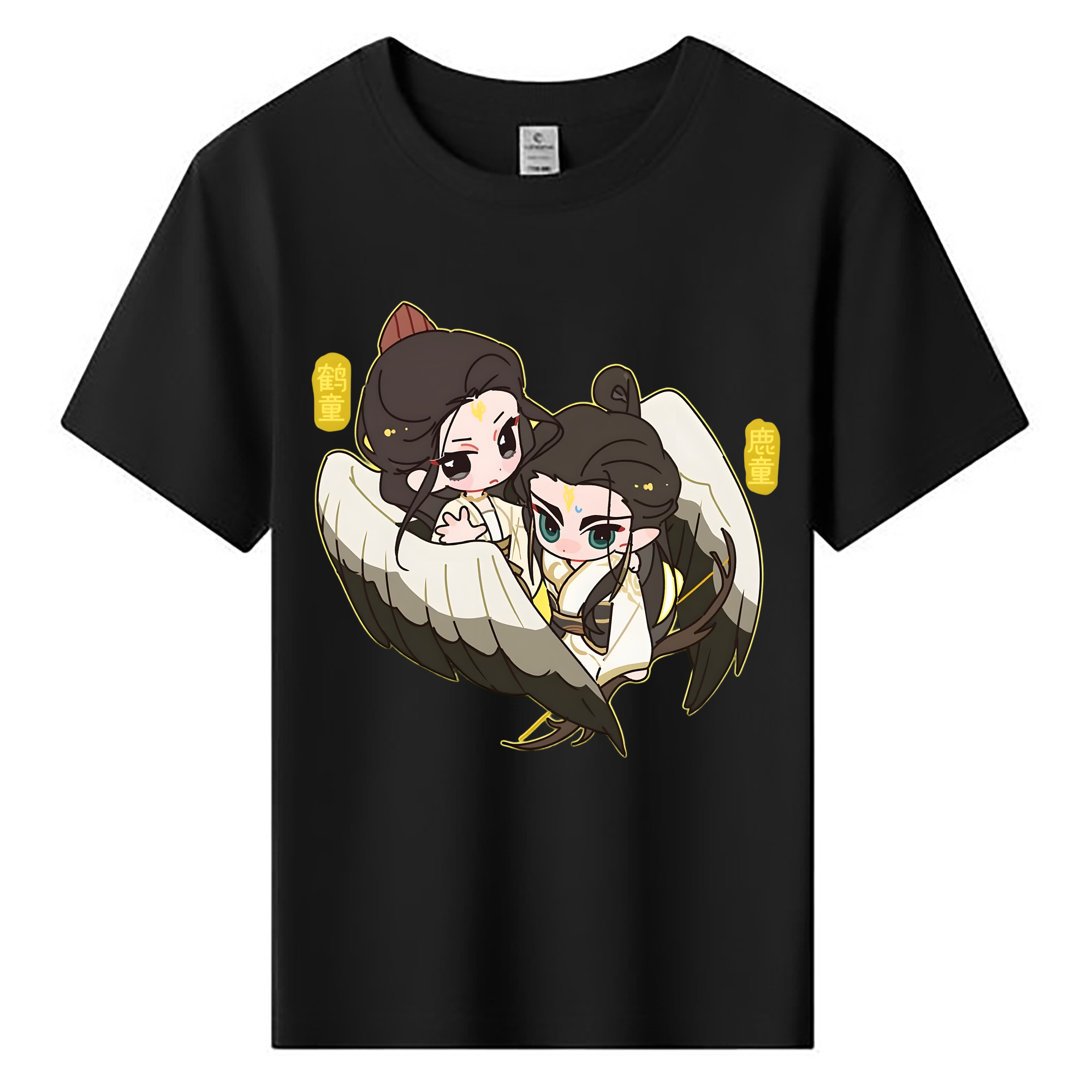 （画像用） Ne Zha 2 ナタ 魔童の大暴れ 綿100％キッズTシャツ（フロントプリント）