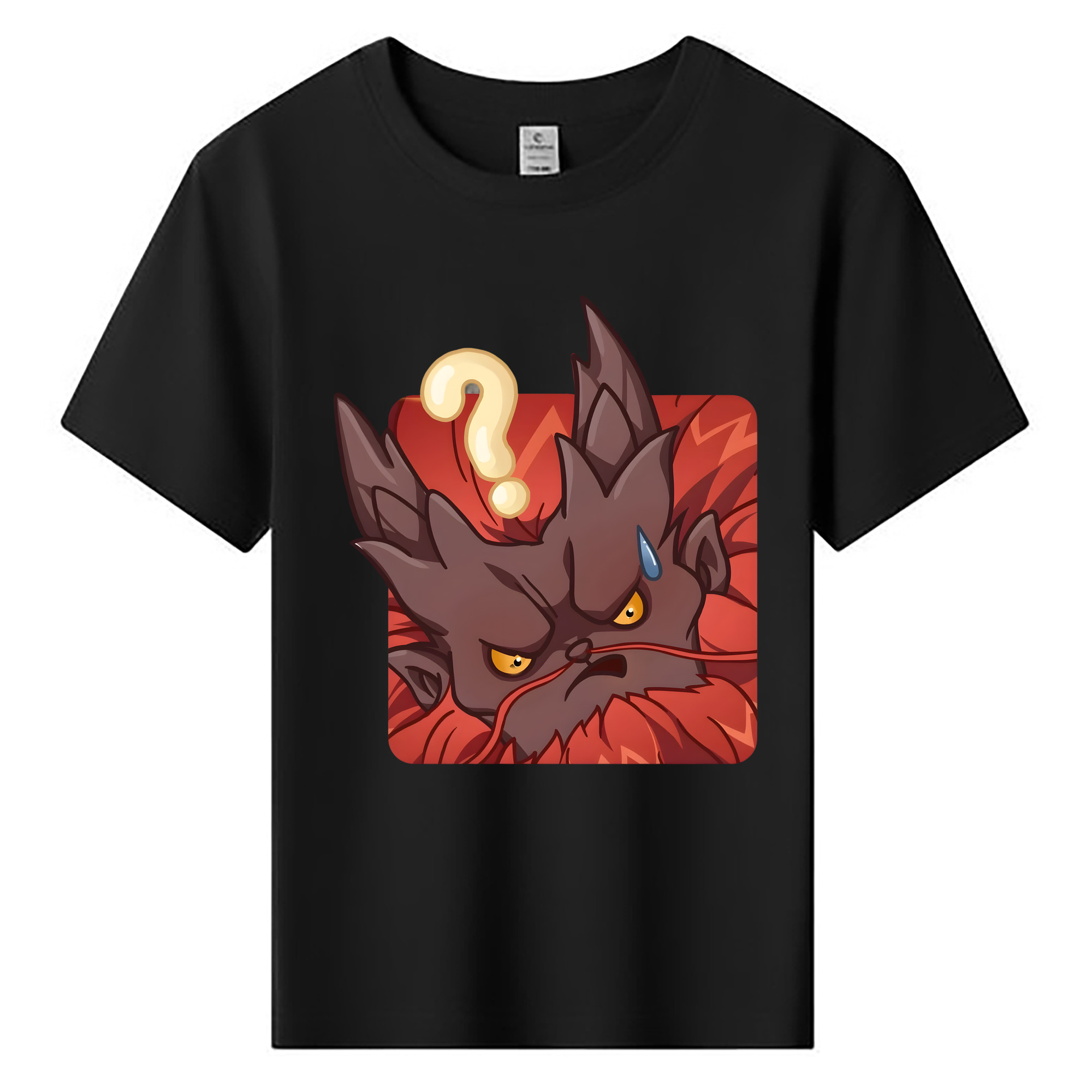 （画像用） Ne Zha 2 ナタ 魔童の大暴れ 綿100％キッズTシャツ（フロントプリント）