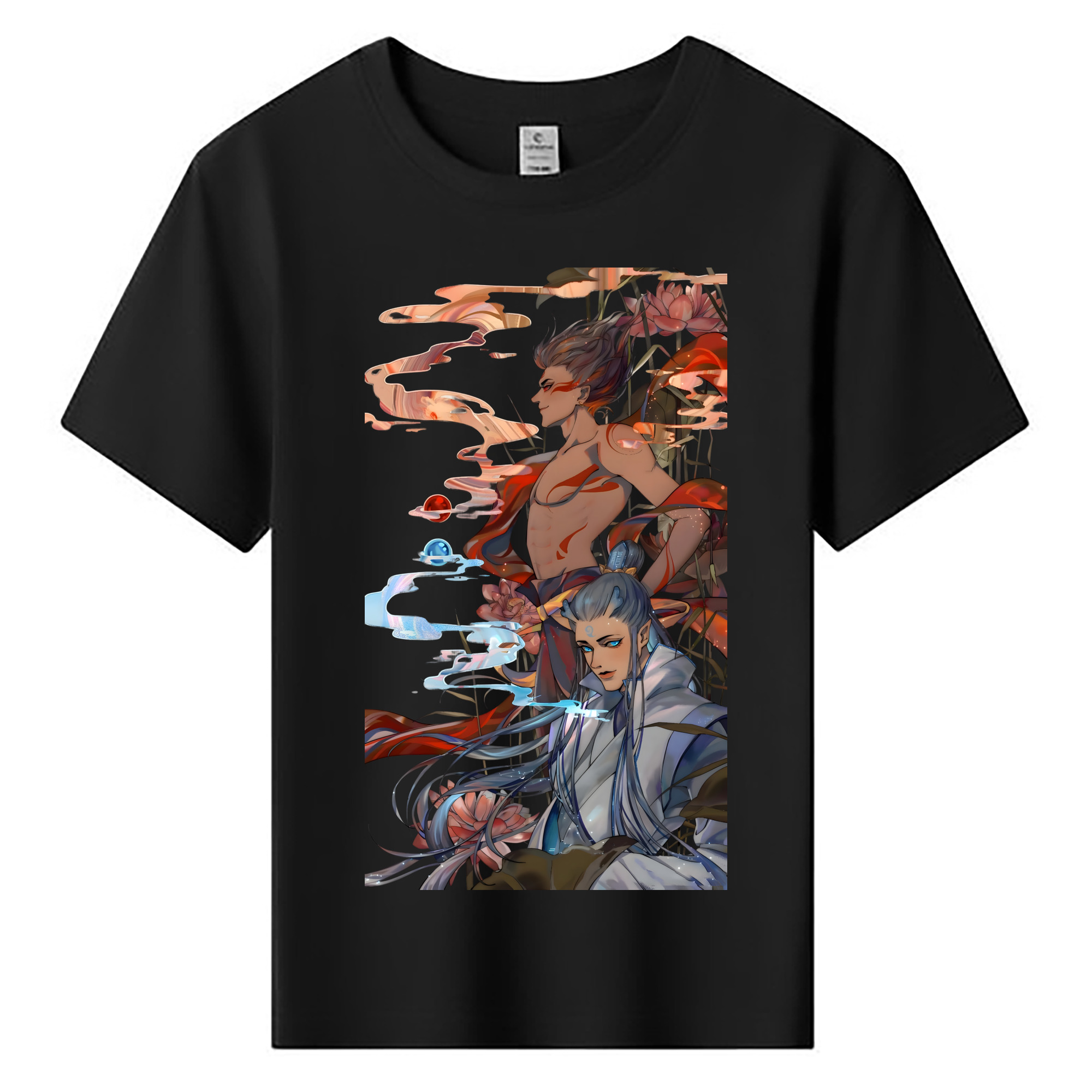 （画像用） Ne Zha 2 ナタ 魔童の大暴れ 綿100％キッズTシャツ（フロントプリント）
