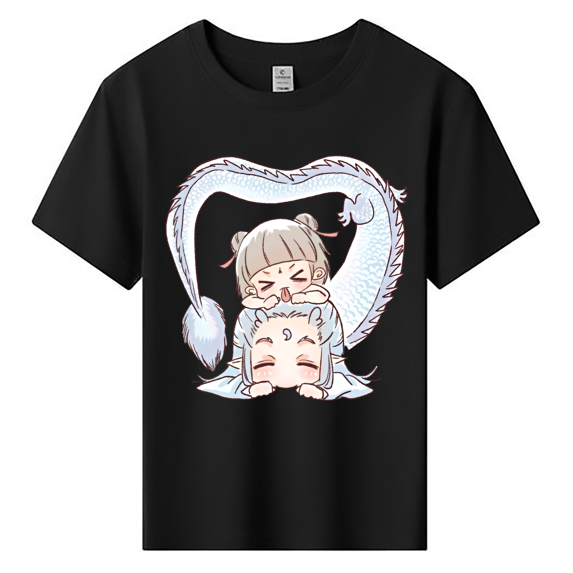 （画像用） Ne Zha 2 ナタ 魔童の大暴れ 綿100％キッズTシャツ（フロントプリント）