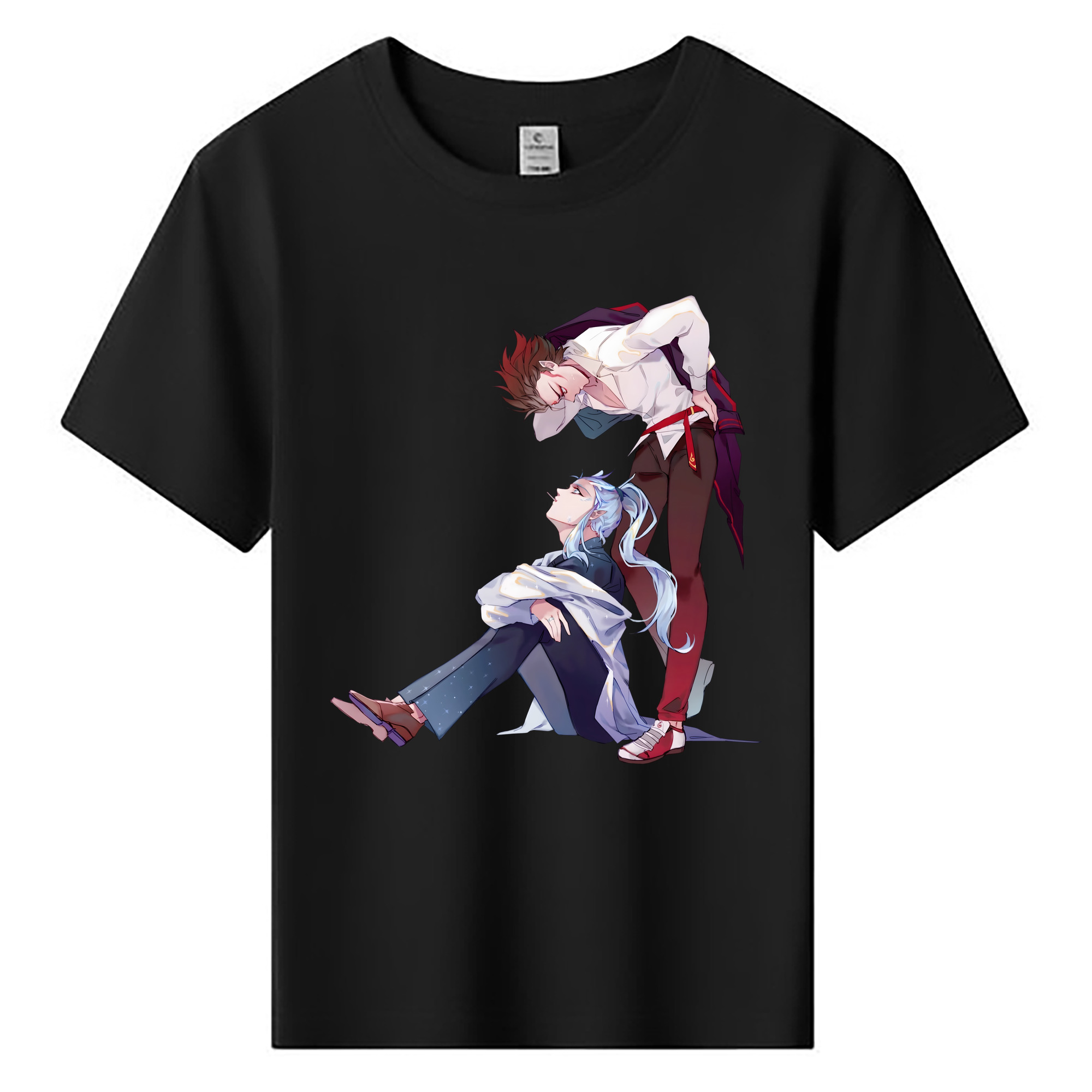 （画像用） Ne Zha 2 ナタ 魔童の大暴れ 綿100％キッズTシャツ（フロントプリント）