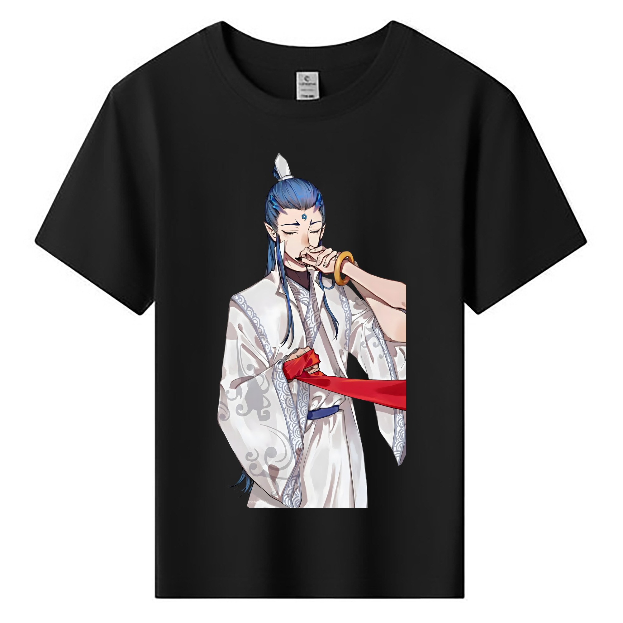 （画像用） Ne Zha 2 ナタ 魔童の大暴れ 綿100％キッズTシャツ（フロントプリント）