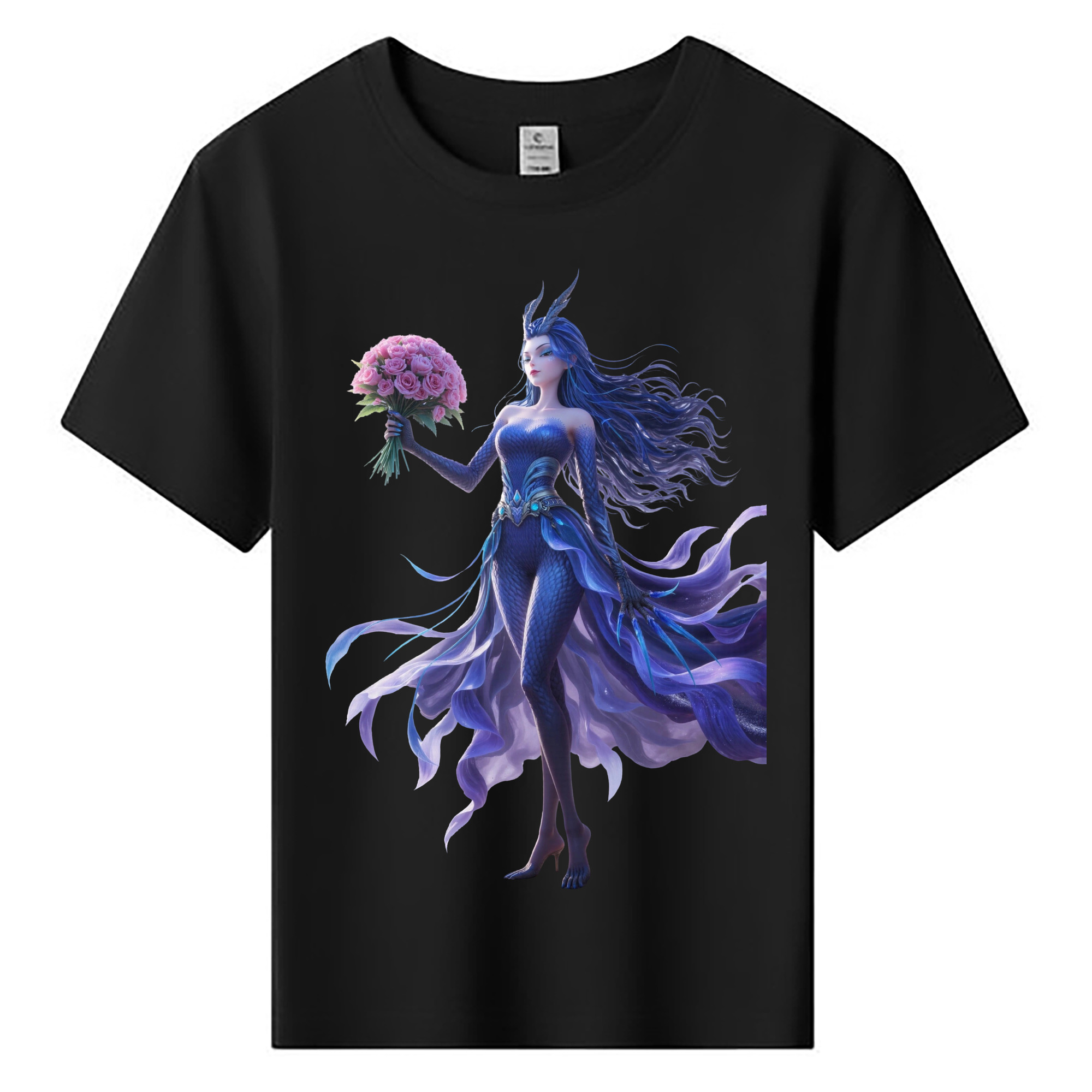 （画像用） Ne Zha 2 ナタ 魔童の大暴れ 綿100％キッズTシャツ（フロントプリント）