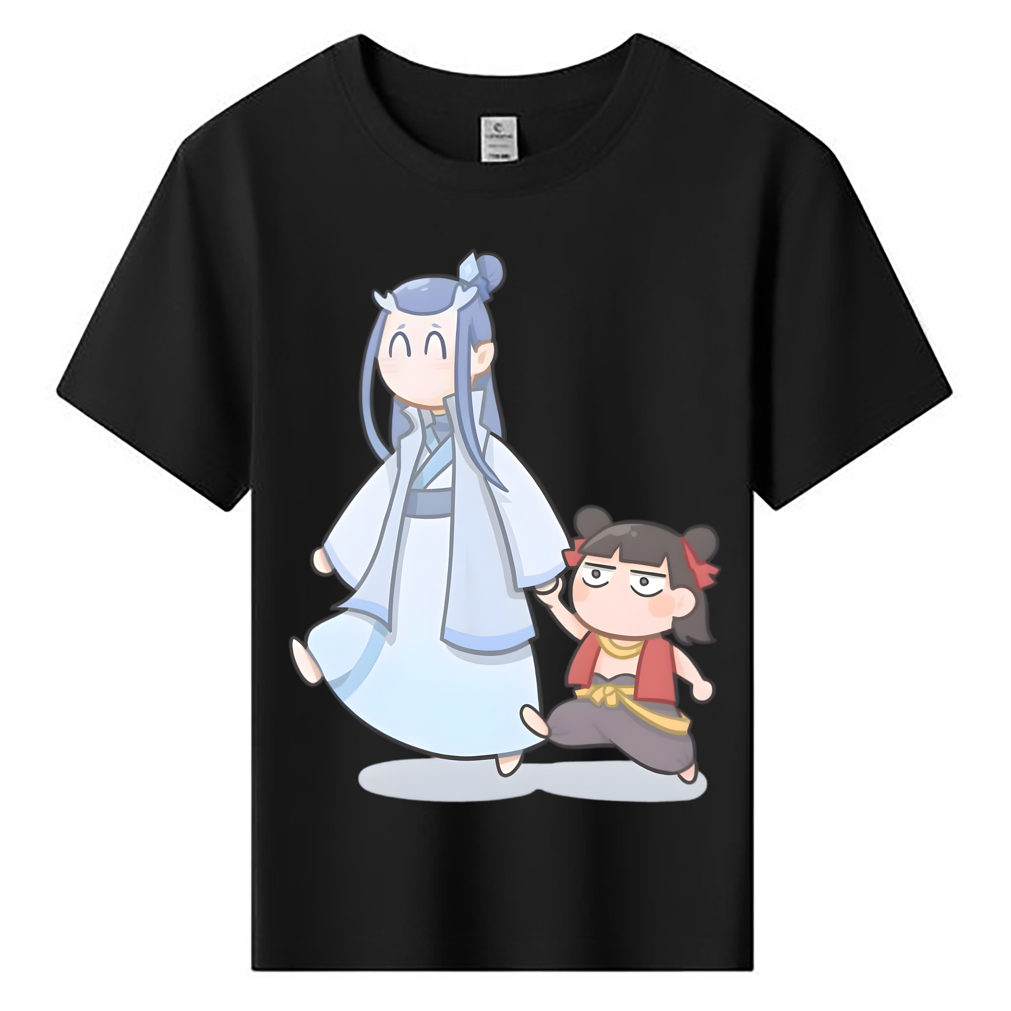 （画像用） Ne Zha 2 ナタ 魔童の大暴れ 綿100％キッズTシャツ（フロントプリント）