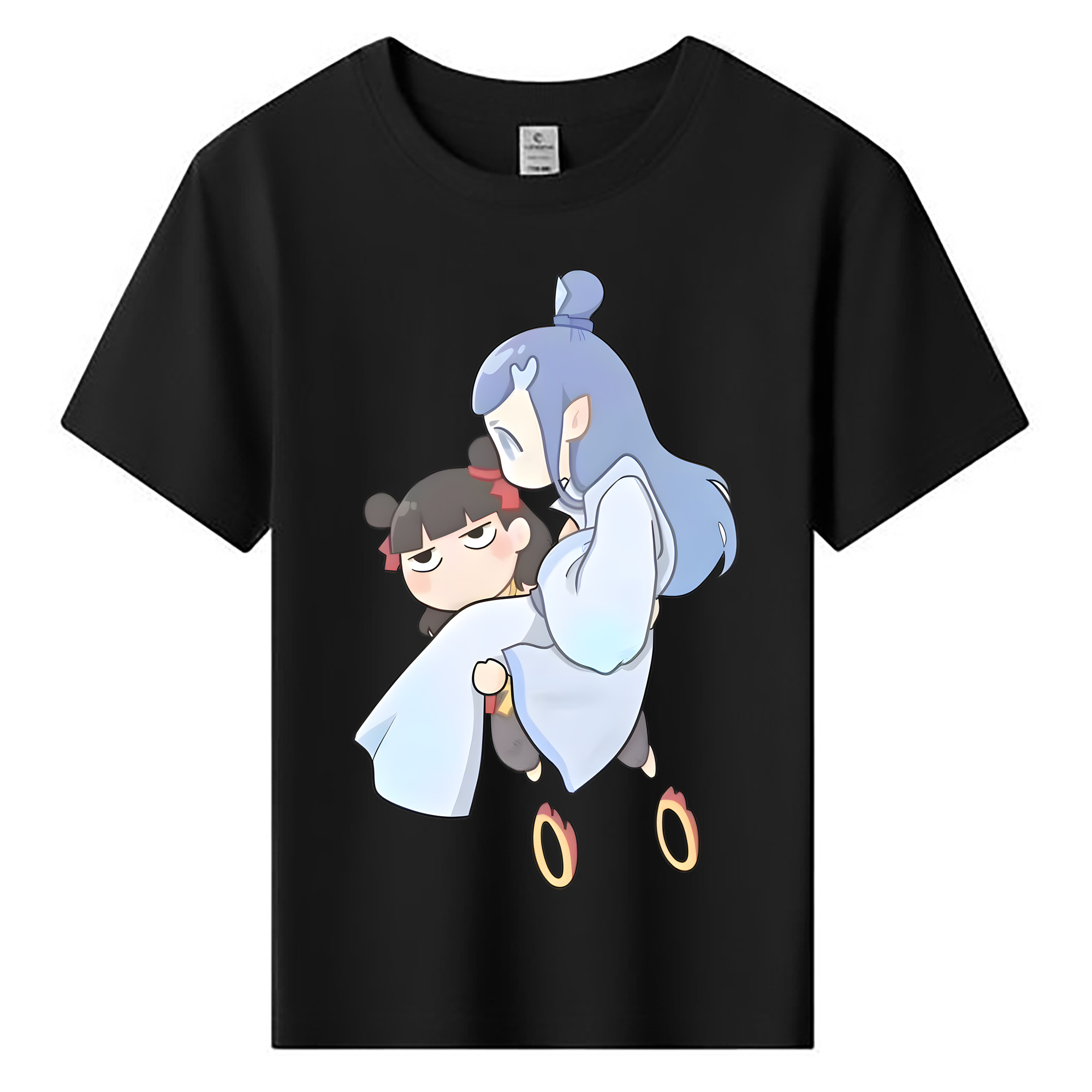 （画像用） Ne Zha 2 ナタ 魔童の大暴れ 綿100％キッズTシャツ（フロントプリント）