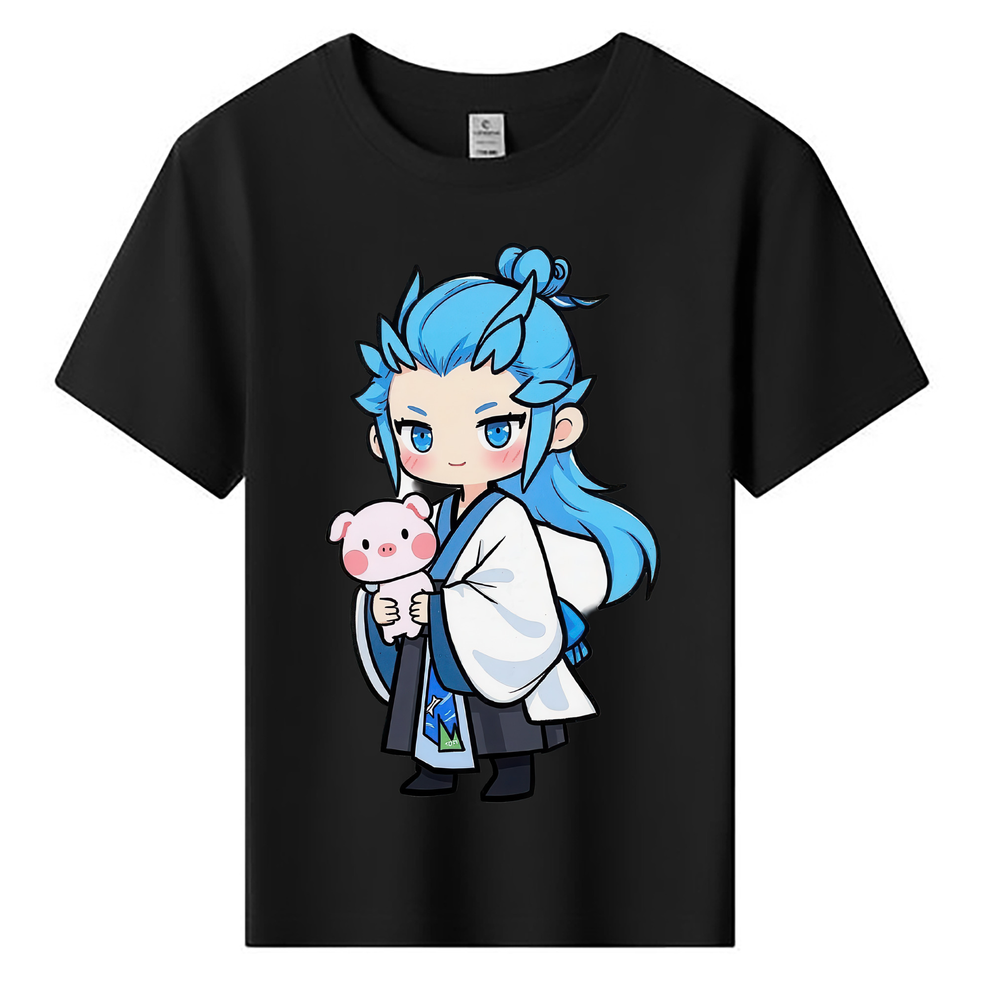 （画像用） Ne Zha 2 ナタ 魔童の大暴れ 綿100％キッズTシャツ（フロントプリント）