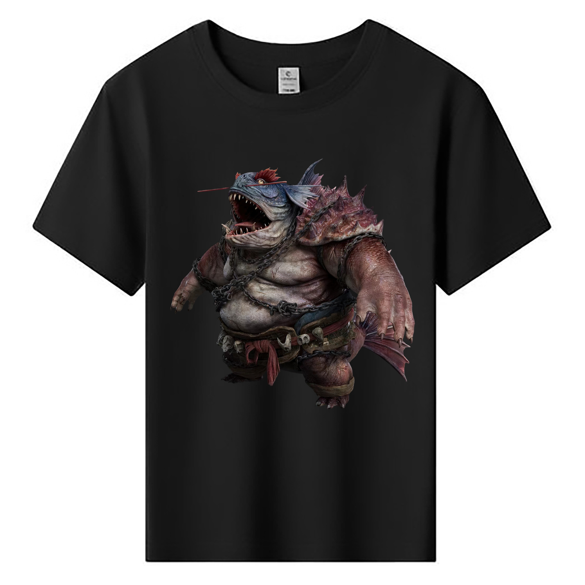 （画像用） Ne Zha 2 ナタ 魔童の大暴れ 綿100％キッズTシャツ（フロントプリント）
